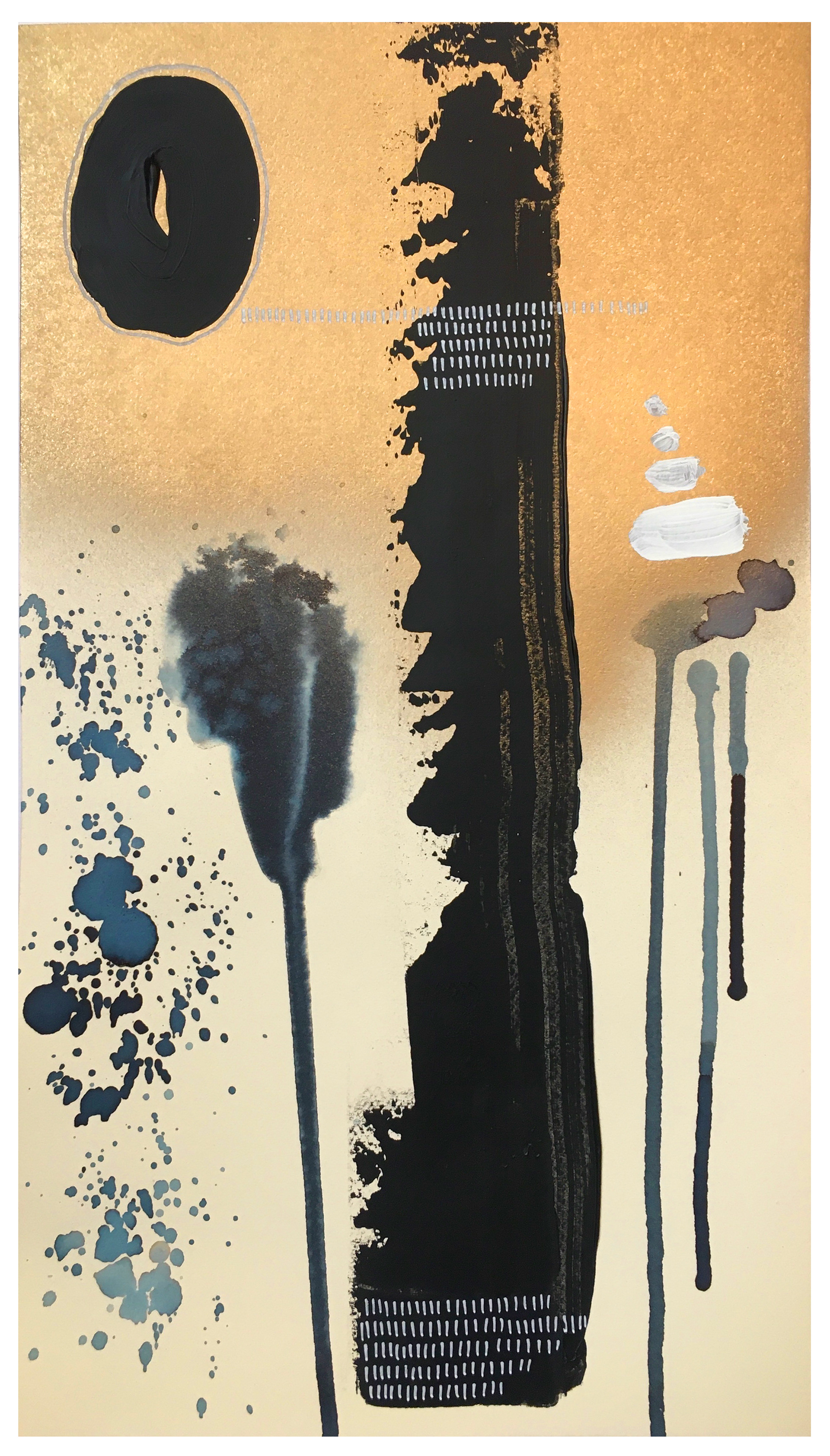Stefano Cerioli _ DTPM #82 _ Acrilici, spray e inchiostro su carta vintage _ 35x21,5cm
