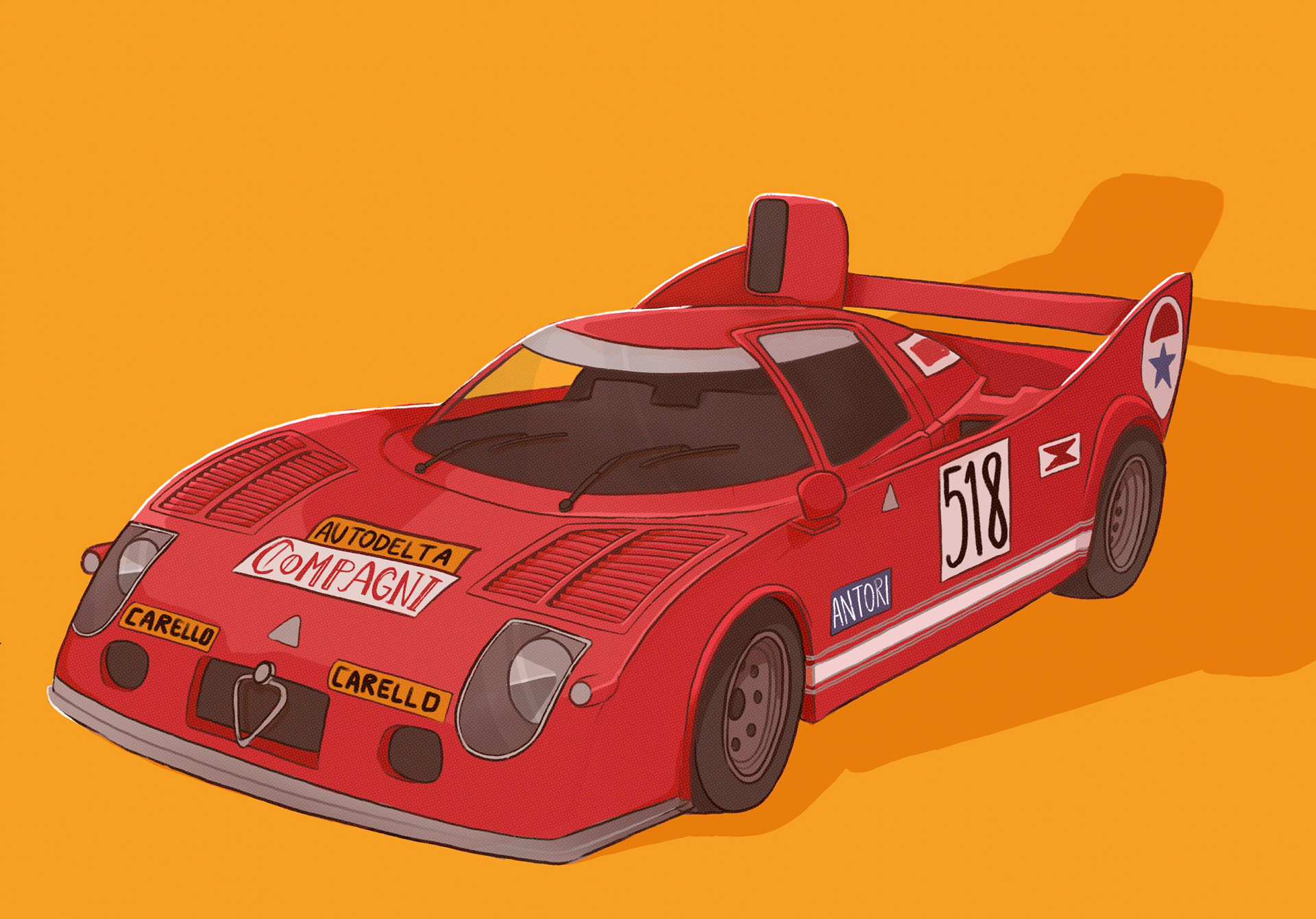 Study of an Alfa Romeo T33/TT/3