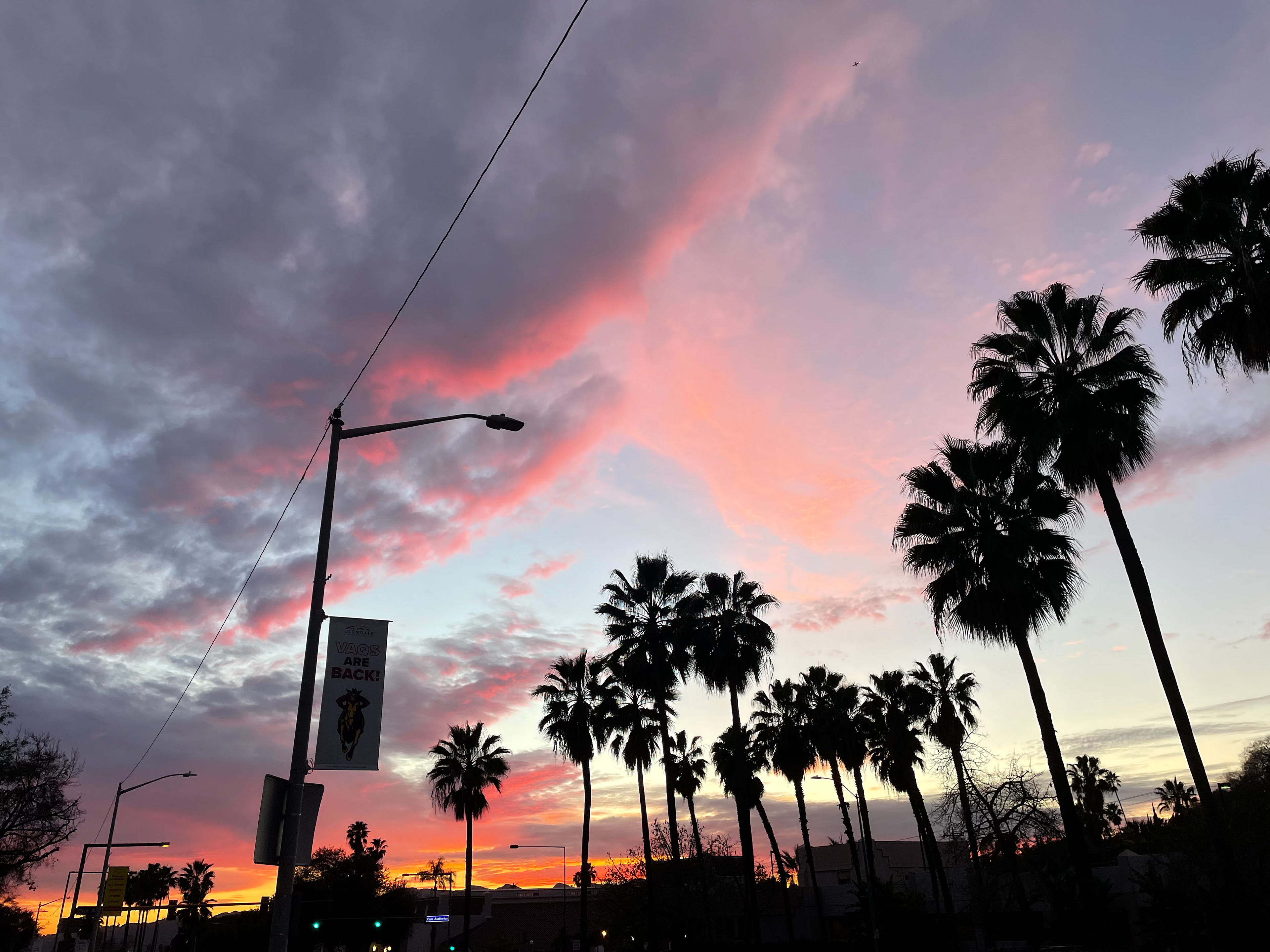 1.29.22 - Sunsetting on my ride back home from Glendale Community College