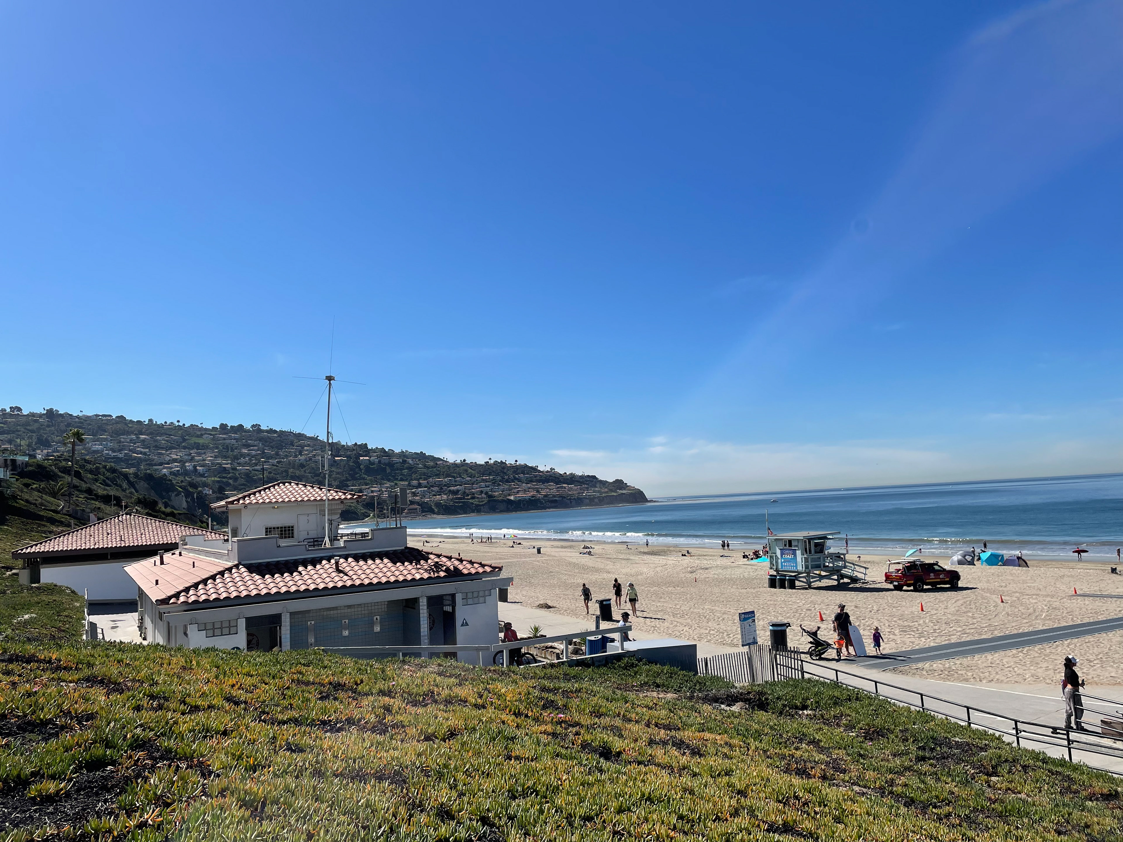 2.12.22 - Looking south at Torrance before beginning our climb up the cliffs