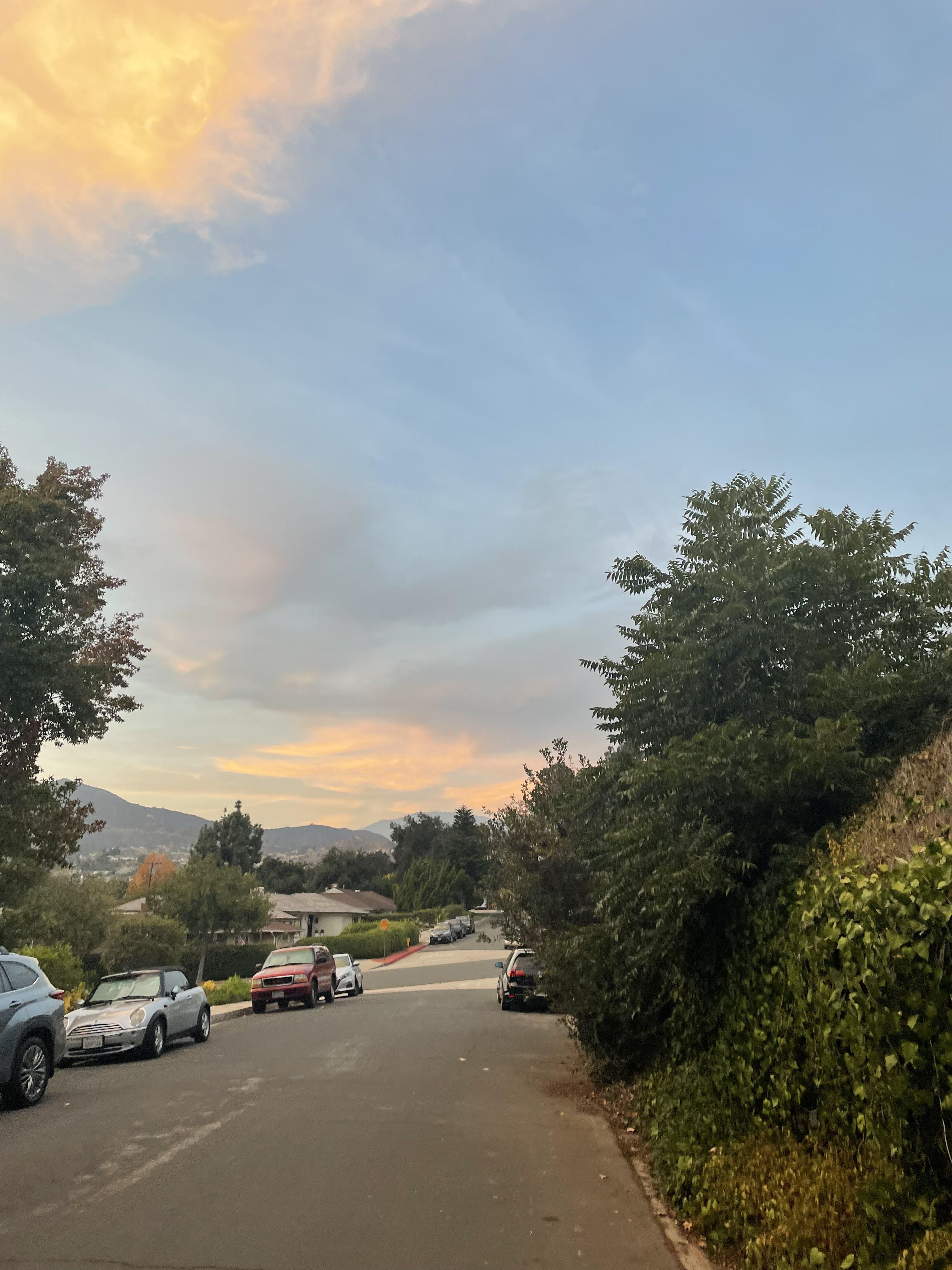 2021 - Before I found the track I used to run up this giant hill that we live at the foot of. Nice views, but the pavement and constant climbing did a number on my shins.