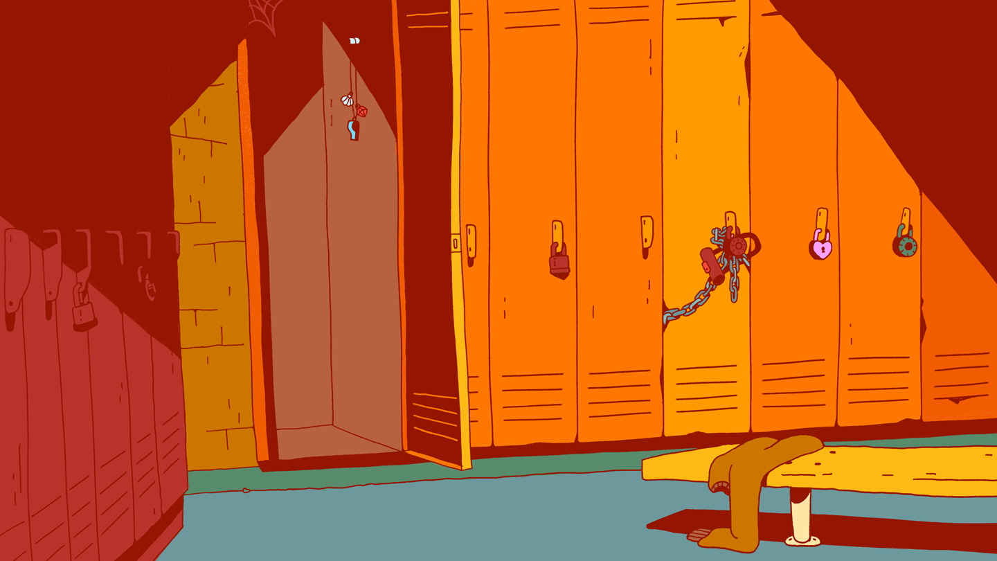 Haunted Locker Room 1 - Background for "BBall Explorer"