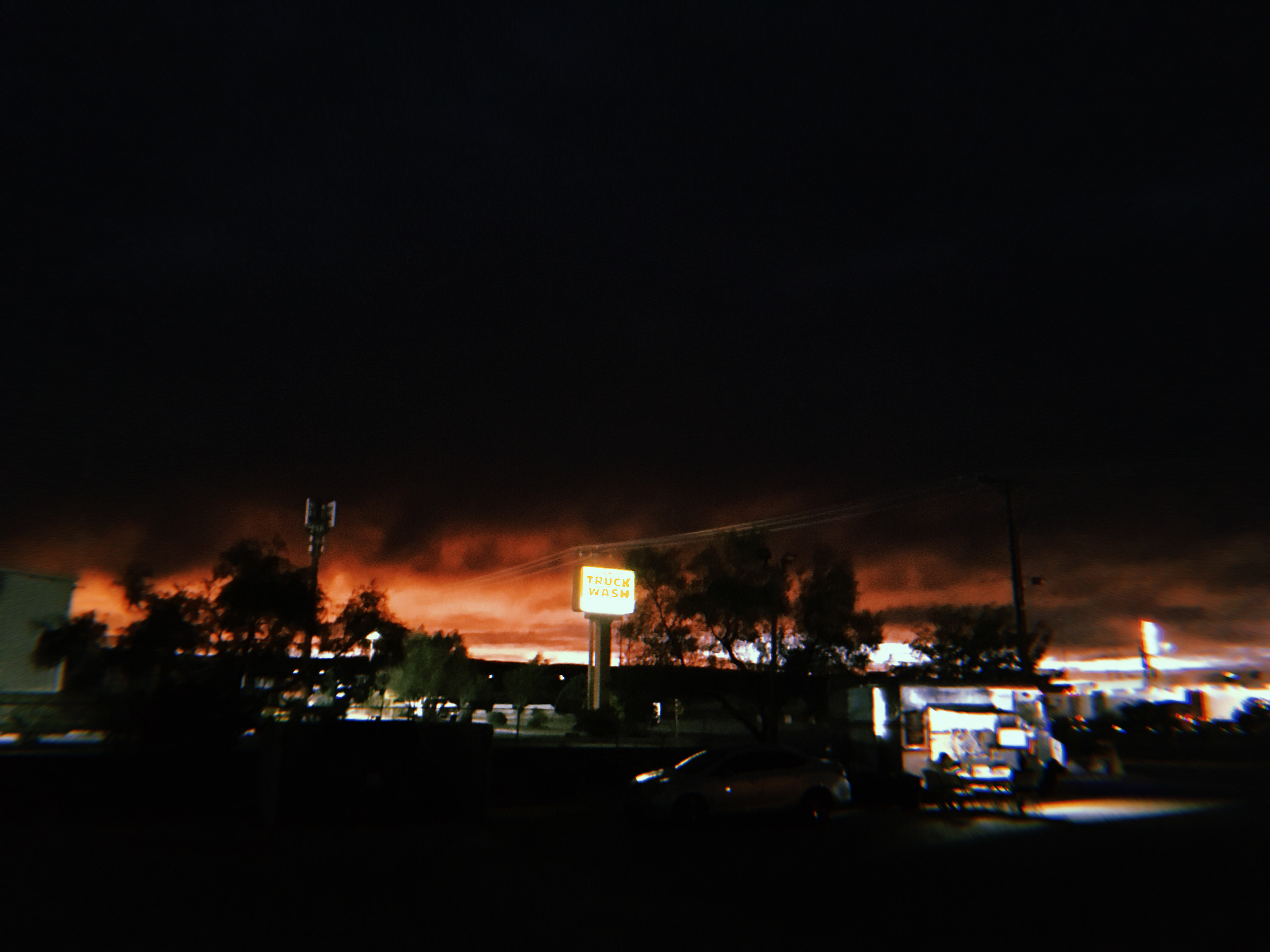 Albequerque. Stayed in our favorite hotel with a mexican food truck in the parking lot.