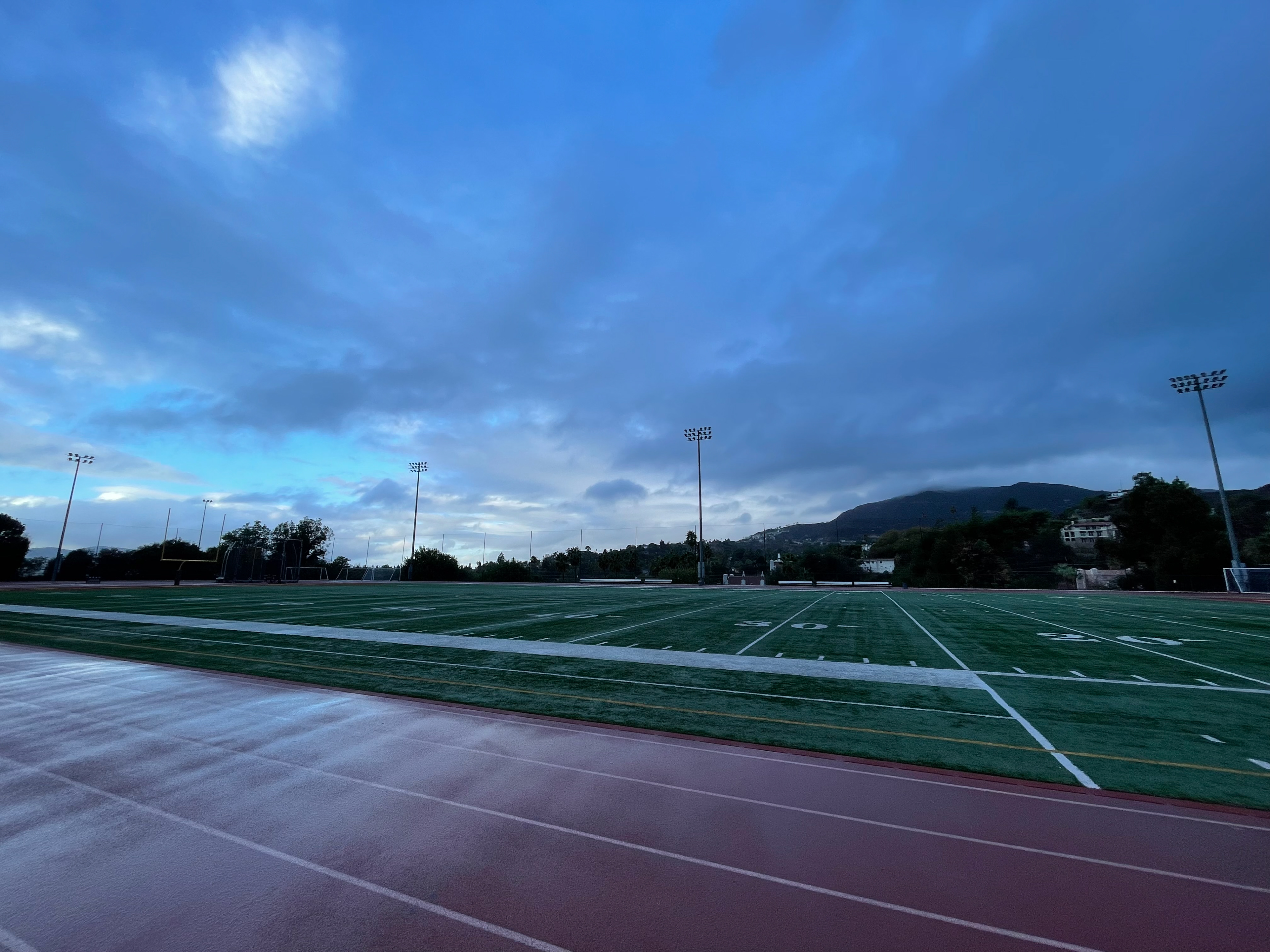 Late 2021? - Some rare rain clouds. I only got to run in the rain once out here, but it felt great.