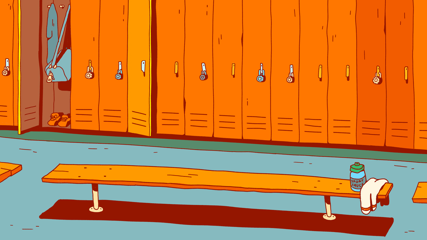 Haunted Locker Room 1 - Background for "BBall Explorer"