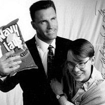 I got to stand in for Terry Bradshaw in these shots with Howie Long