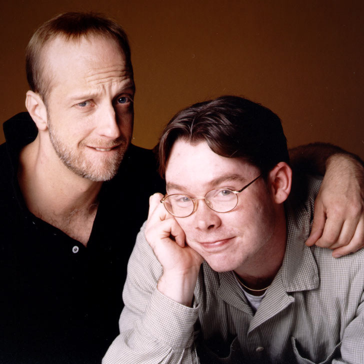 Me with Chris Elliot. What an generous man. Of course he got my stone faced watch as a trade for these priceless portraits during a Tostitos shoot