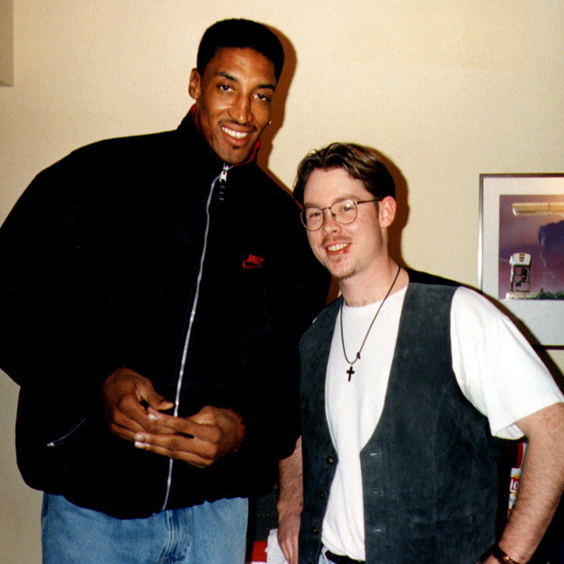 Me with Scottie Pippen in our "heydays". The asbolute nicest athlete/celebrity I've worked with