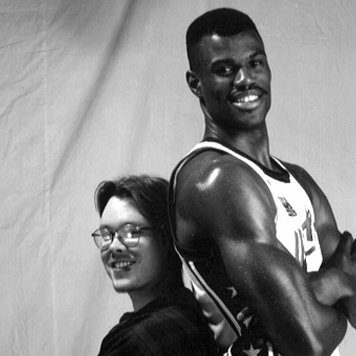 Dream Team shoot with David Robinson. A man I really look up to.