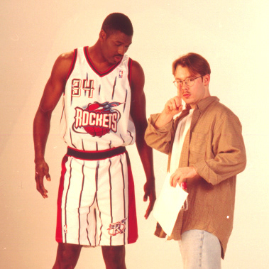 Directing Hakeem and Jay during the shoot