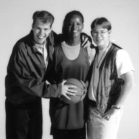 Me with WBNA sensation Nikki McCray, and a creative genius and good friend Erik Nelson