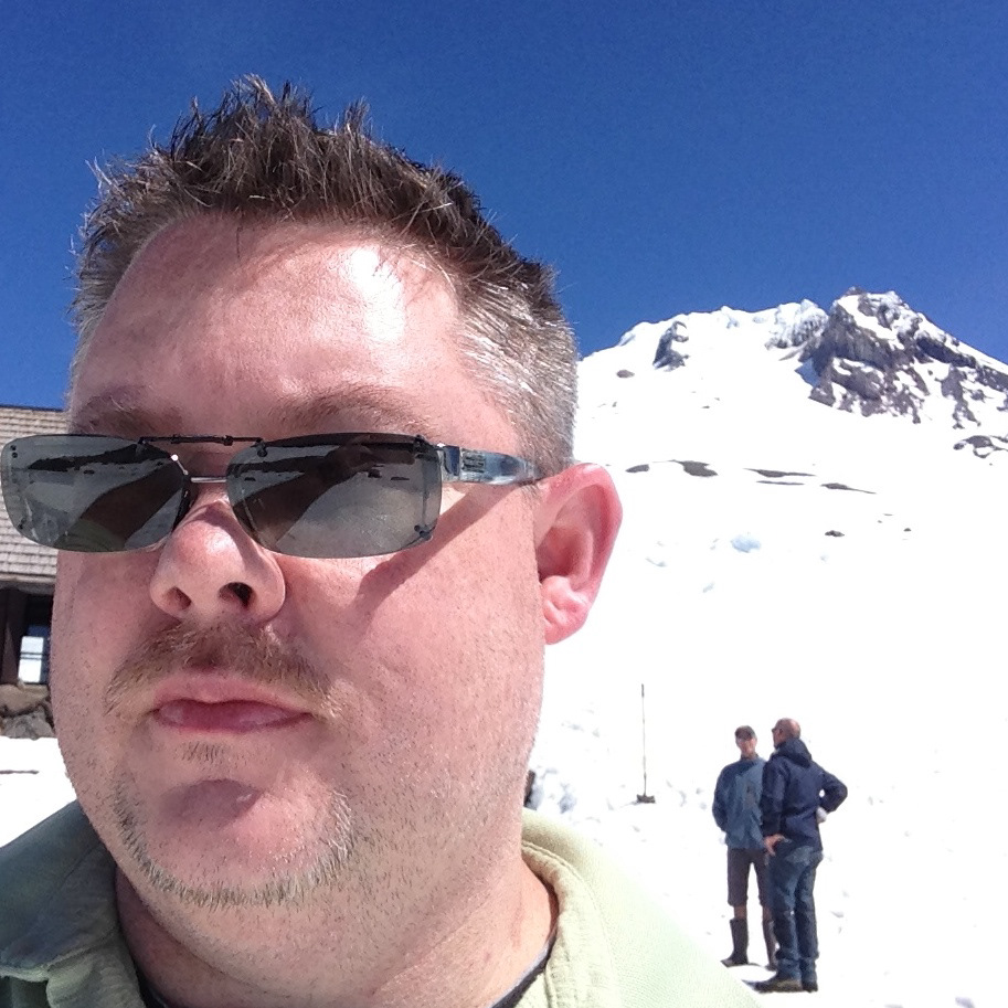 At 8,000 ft on Mt Rainier shooting holiday pets in June. The only mountain with year round snow in mainland US
