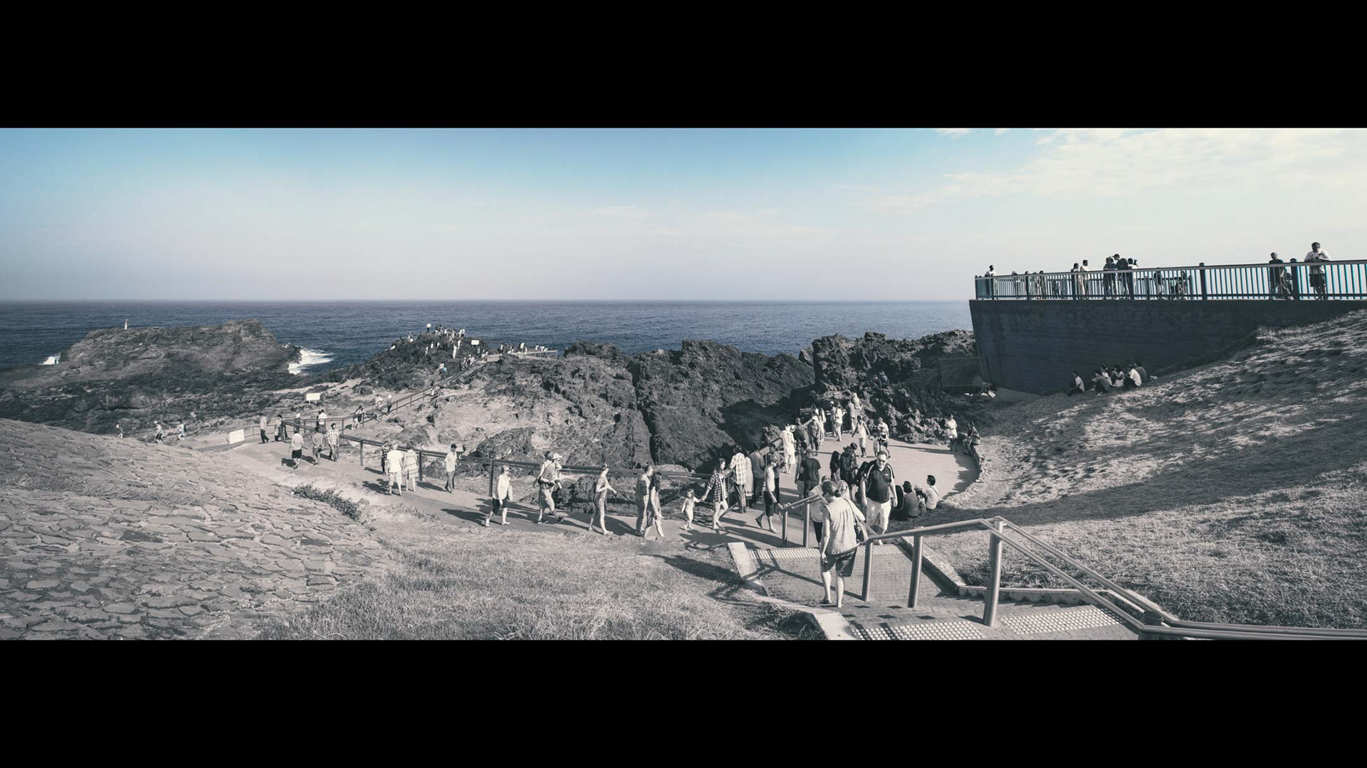 What does a manually stitched panorama using 14 different photos look like? This.