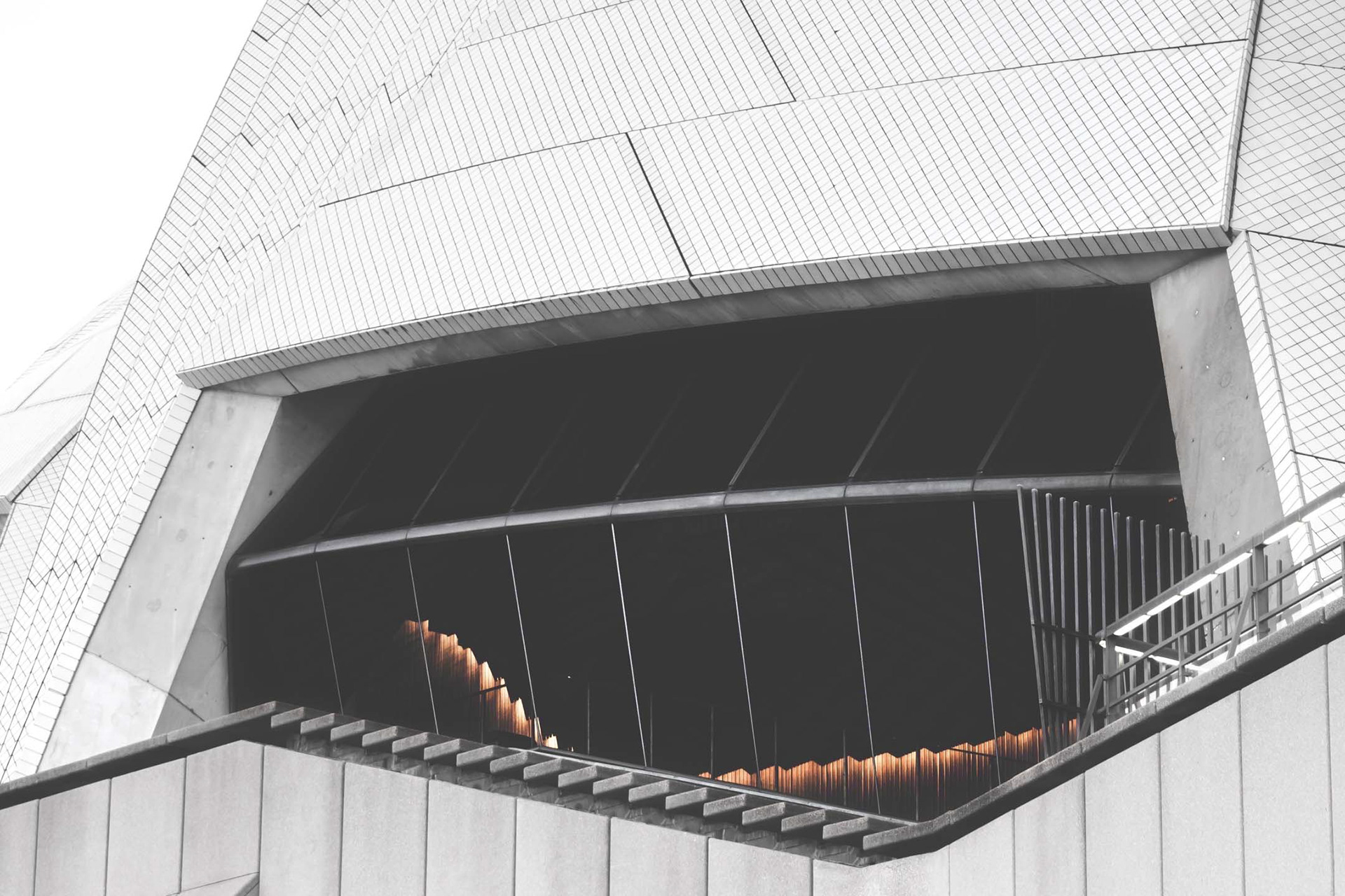 Throwback to when I visited the Sydney Opera House - here's a not quite usual shot of it. What I like about this photo is the way it highlights the smaller details of the Sydney Opera House's architecture.