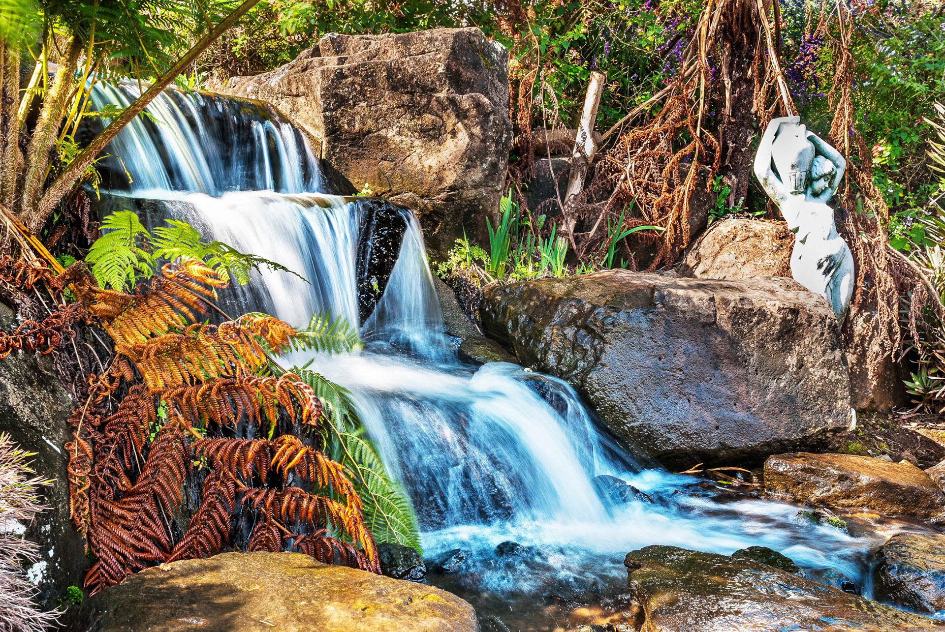 Something that I've always wanted to do was to take pictures of waterfalls and depict the flow of water. And finally in another one of my family trips, I got the chance with two waterfalls (mini waterfalls that is). However, and unfortunately, I did not (at the time of writing) own an ND filter to help slow the shutter speed, so I had to use my polarizing filter instead and increase the aperture higher than I normally would.