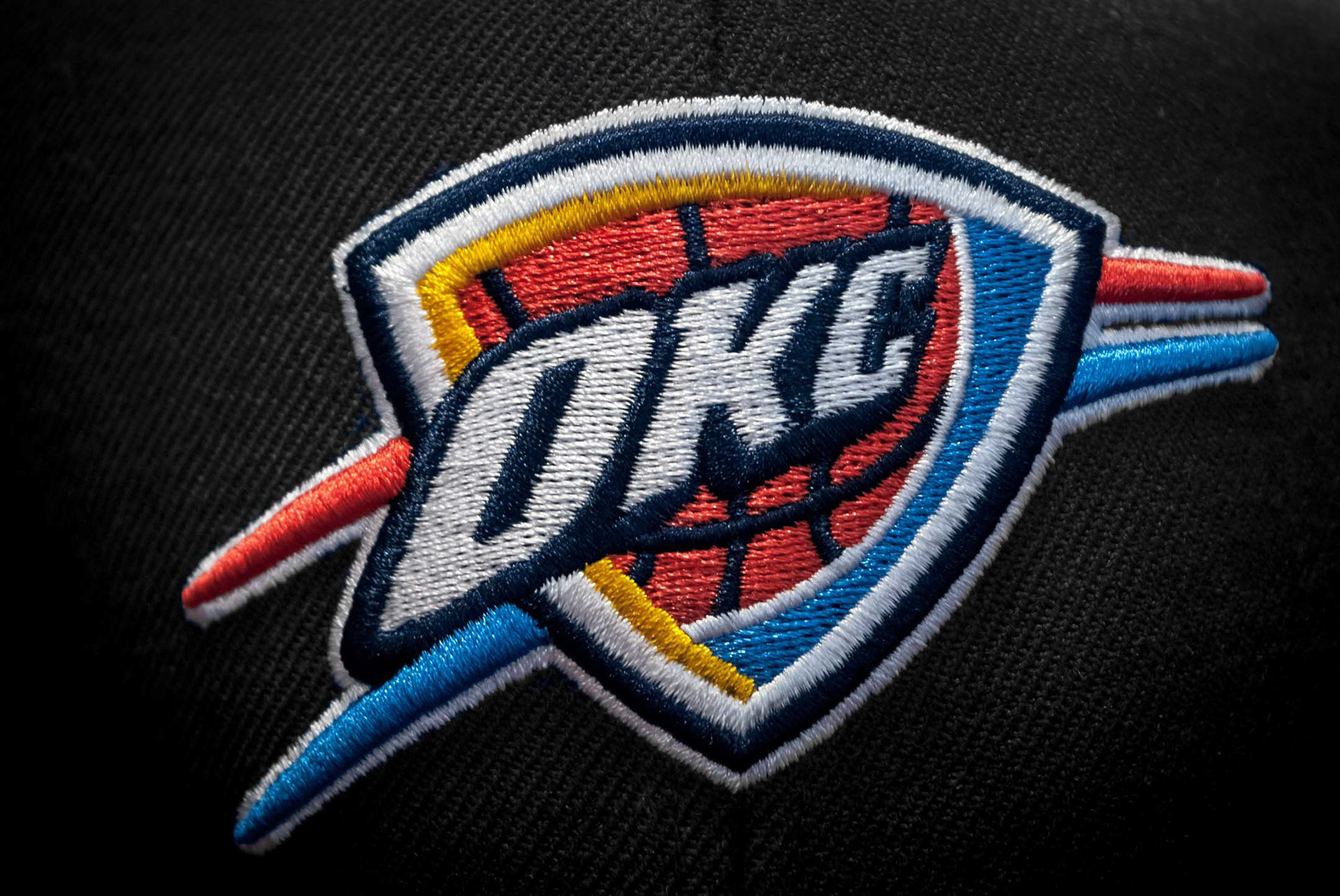 Here's a photo I took of the OKC logo on my friends snapback.