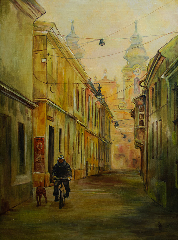 Győri hajnal 44x58 cm