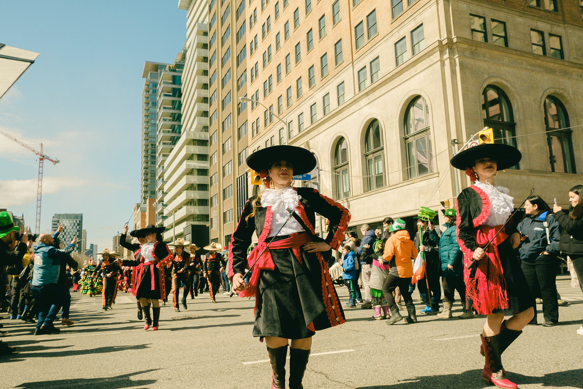 Mariachis during St Patrick's Parade in Toronto. taken By Cristian Arango Photography