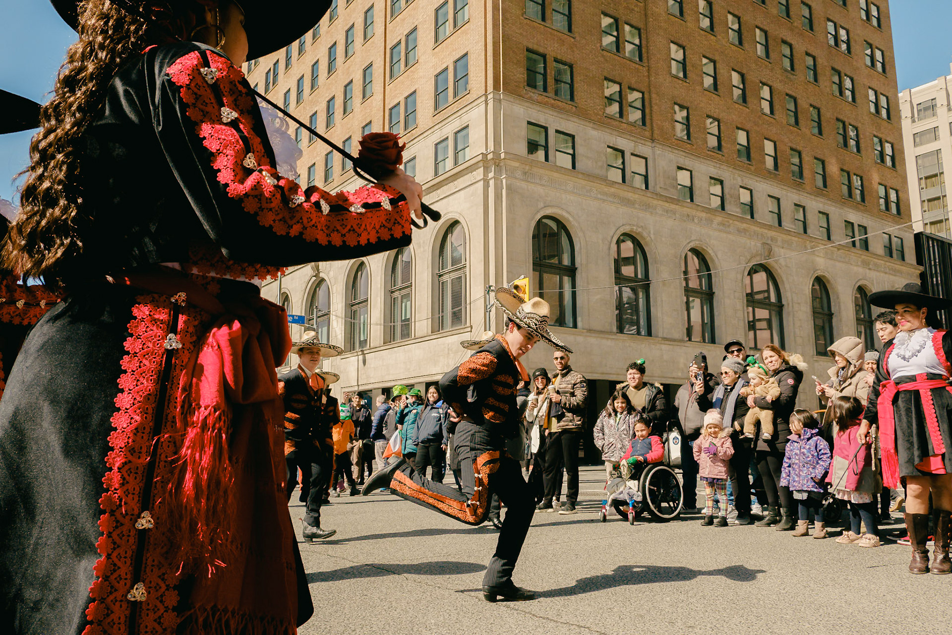 Mariachis during St Patrick's Parade in Toronto. taken By Cristian Arango Photography