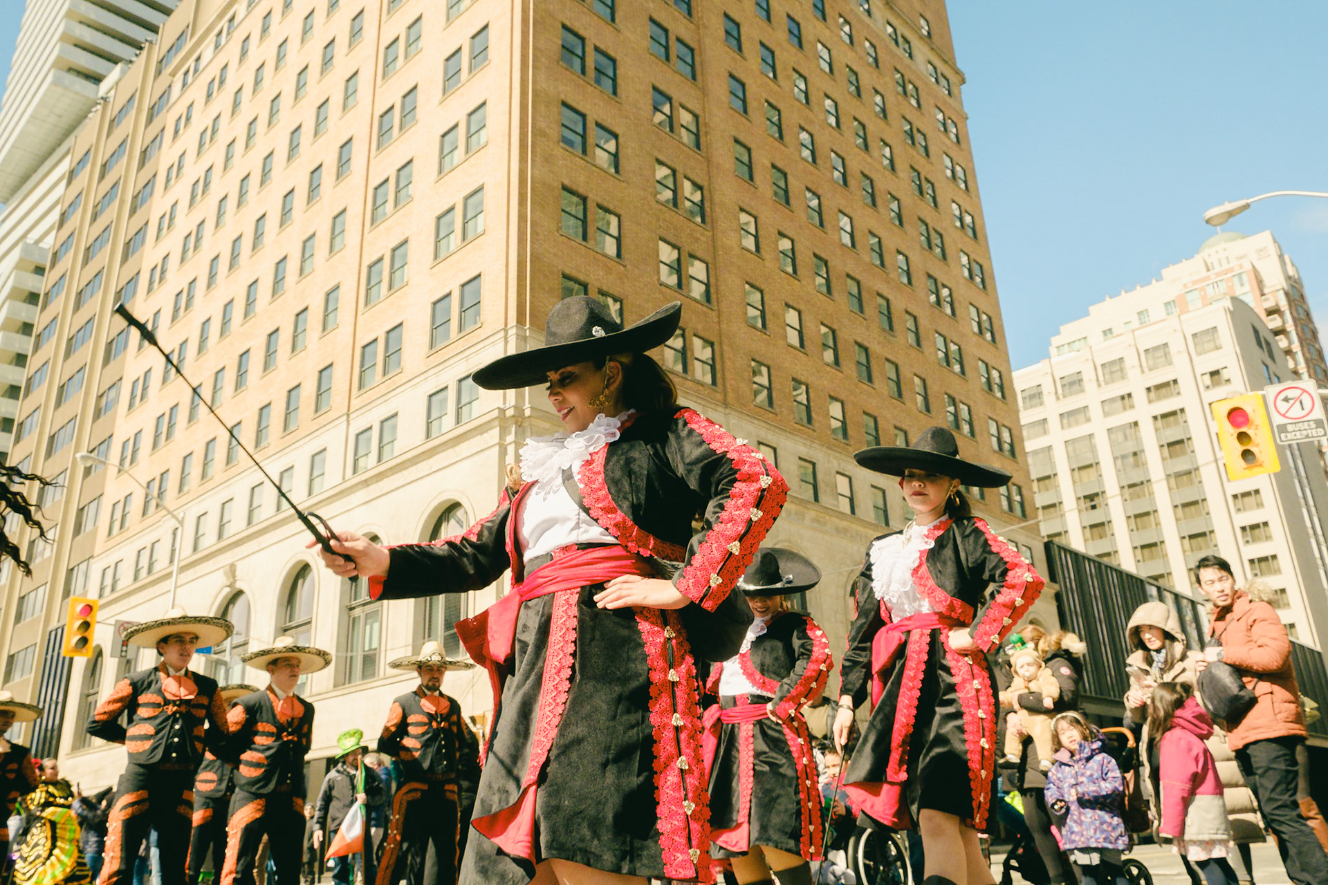 Mariachis during St Patrick's Parade in Toronto. taken By Cristian Arango Photography