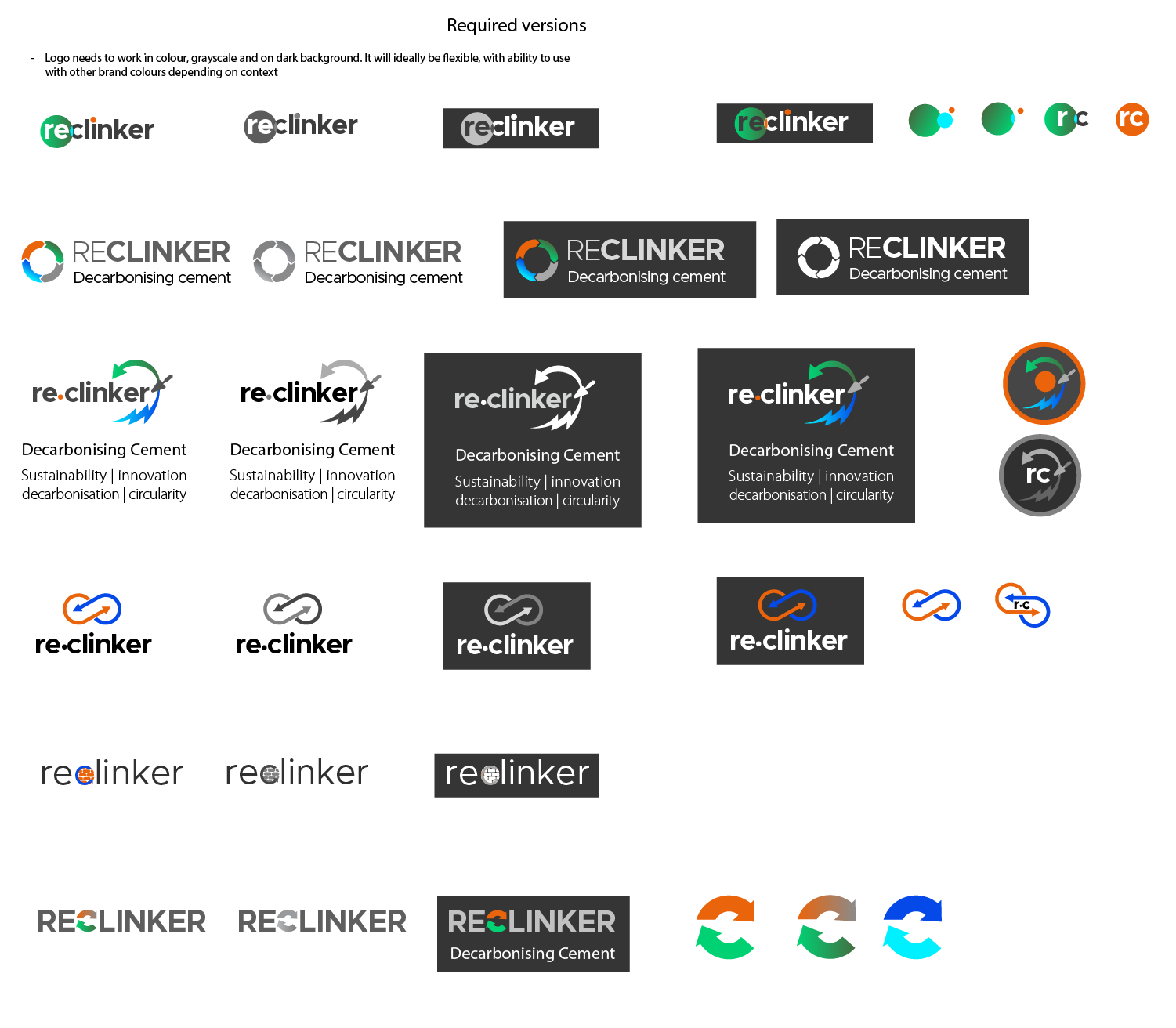 Developing into logos
