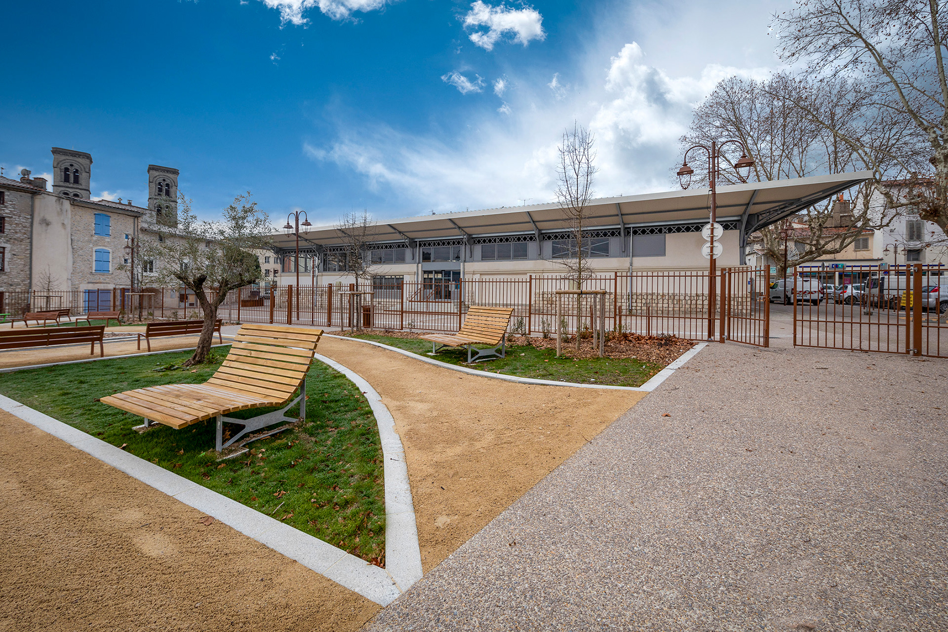 Le jardin de la halle de Ganges