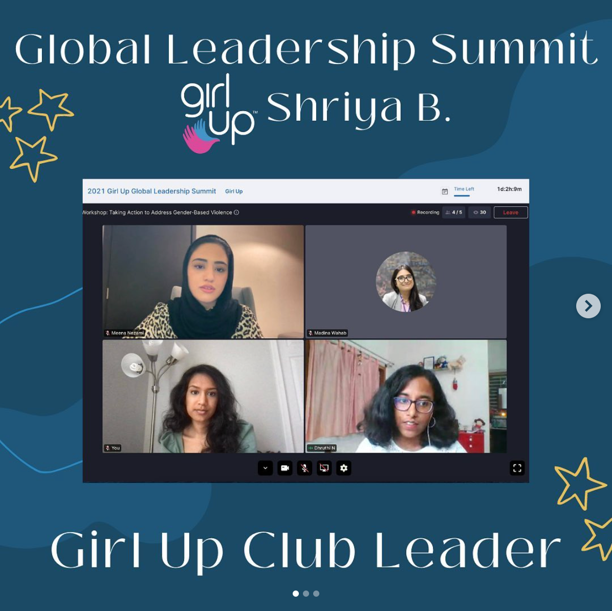 Shriya Boppana Girl Up CMU WIB