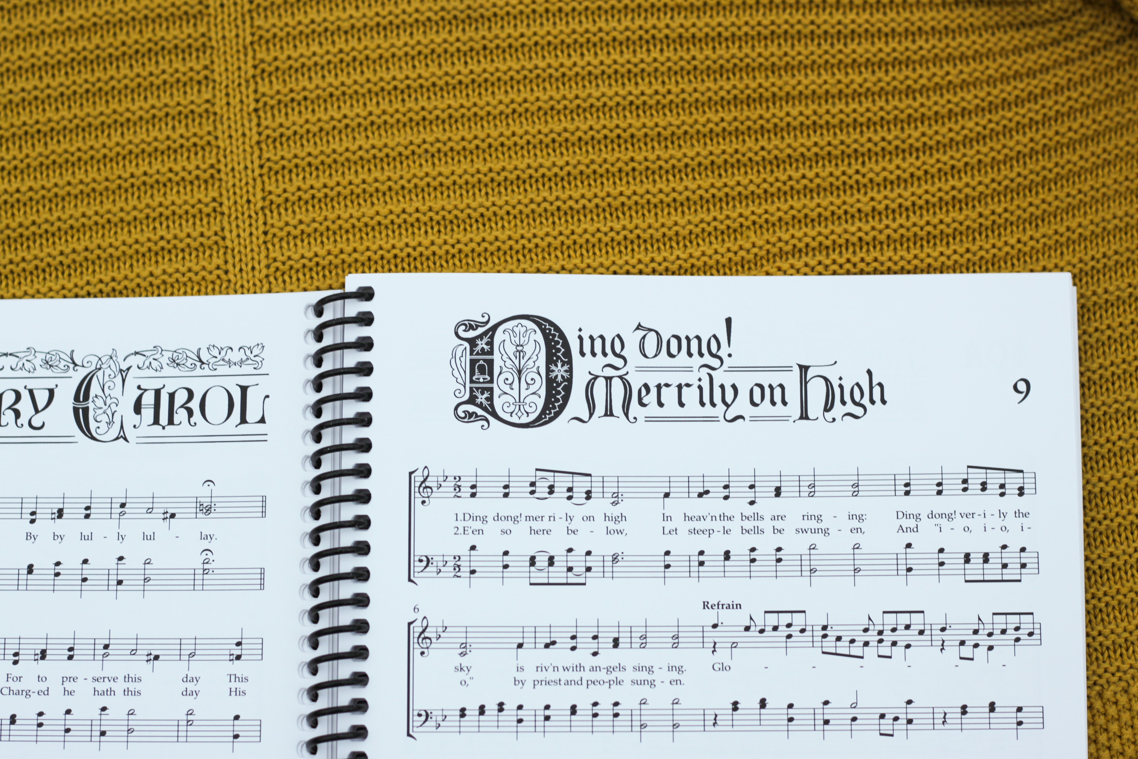 a wintery Medieval theme for "Ding Dong! Merrily on High"