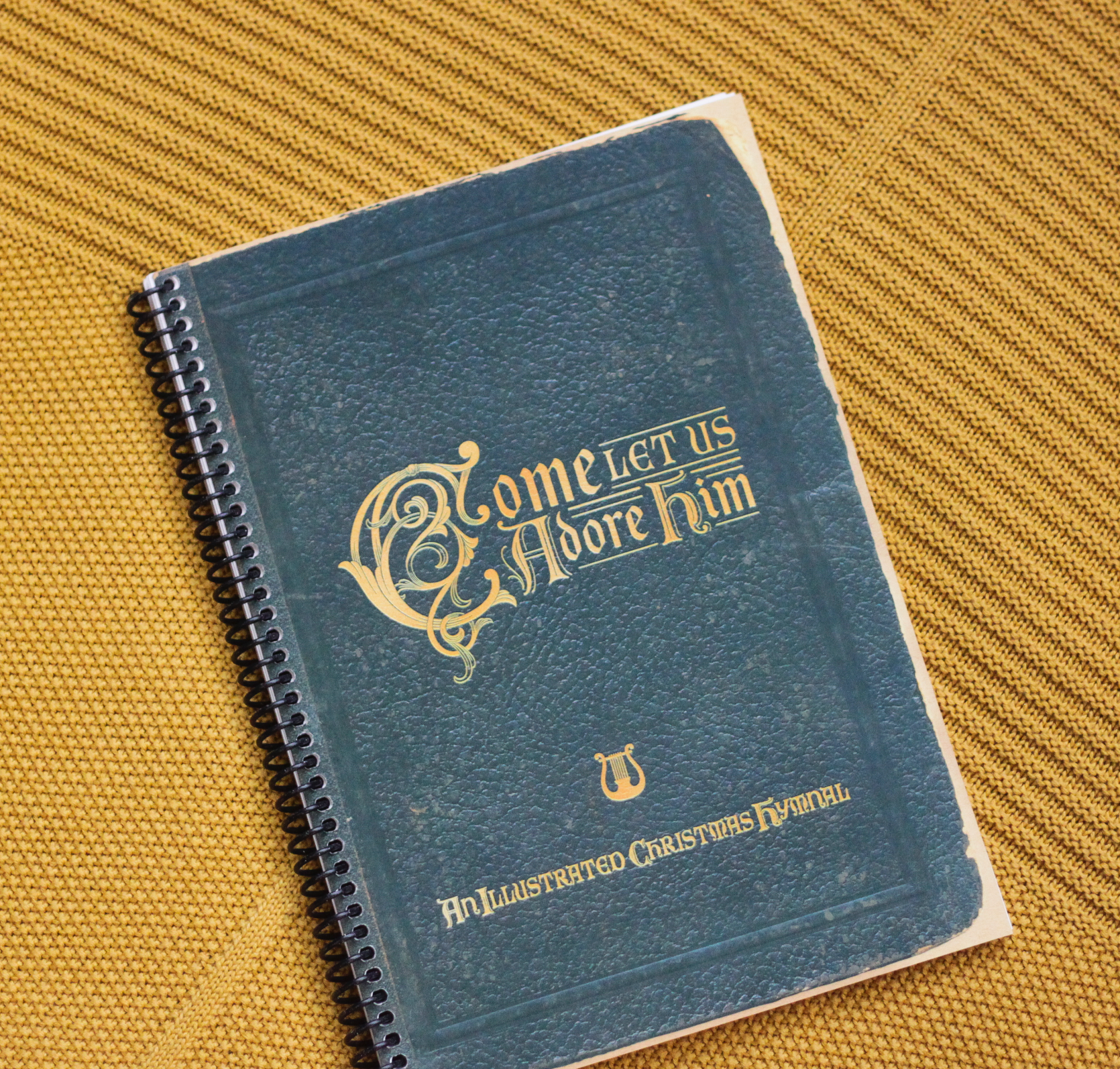 front cover of the spiral-bound hymn book