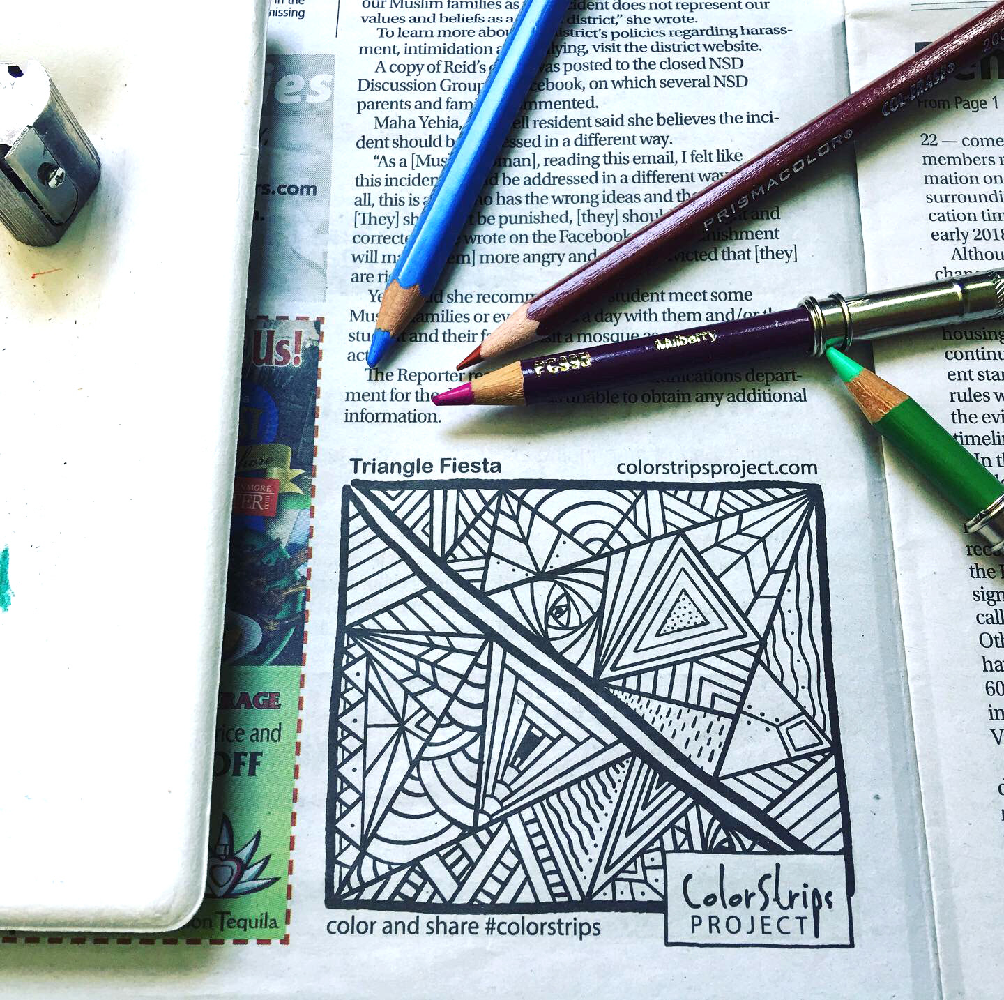 ColorStrips_Triangle Fiesta_In Print