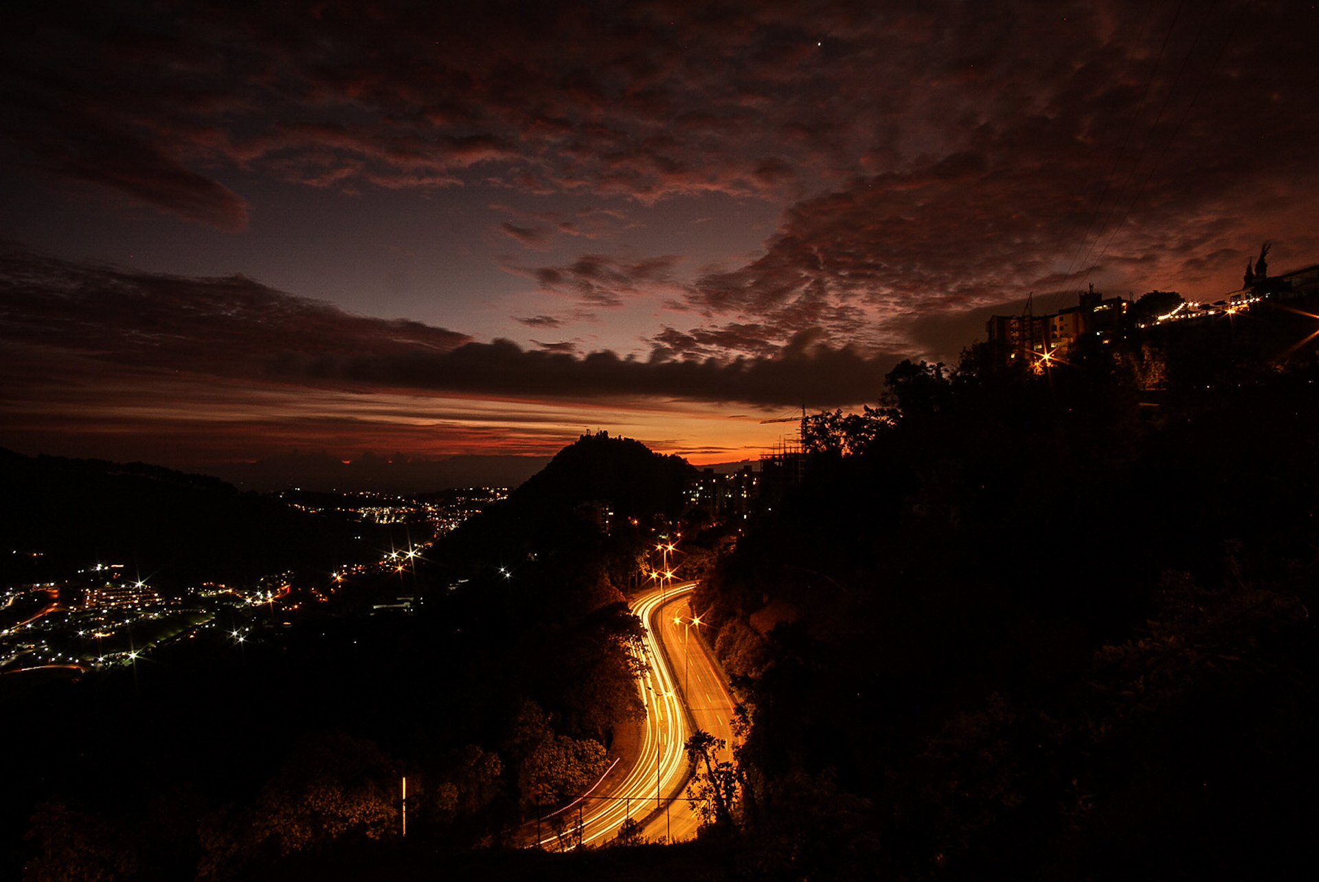 Atardecer en movimiento