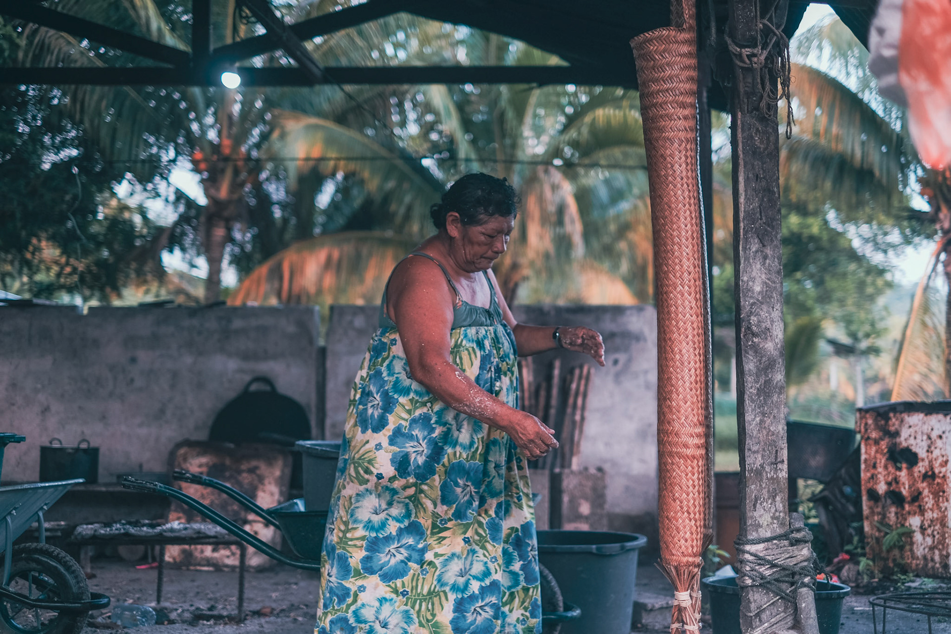 La couleuvre, ou Matapi, permet d’extraire le jus toxique du manioc avant d’en faire de la farine