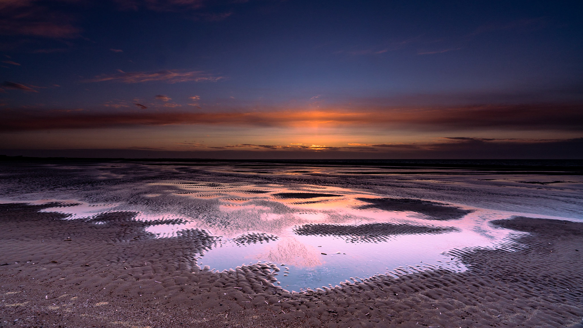 Sunset North Sea - The Netherlands