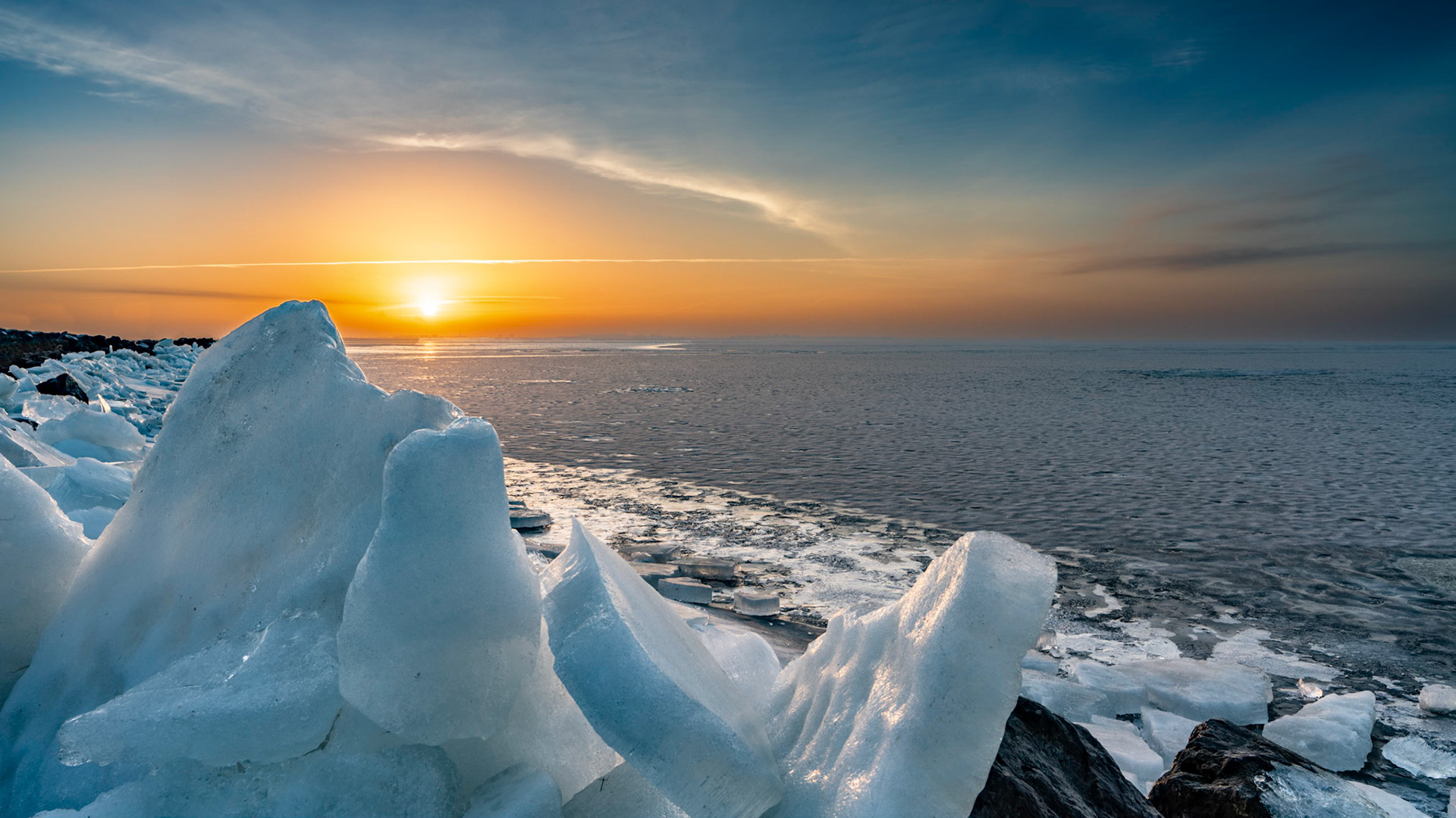 Sunrise - Afsluitdijk - The Netherlands