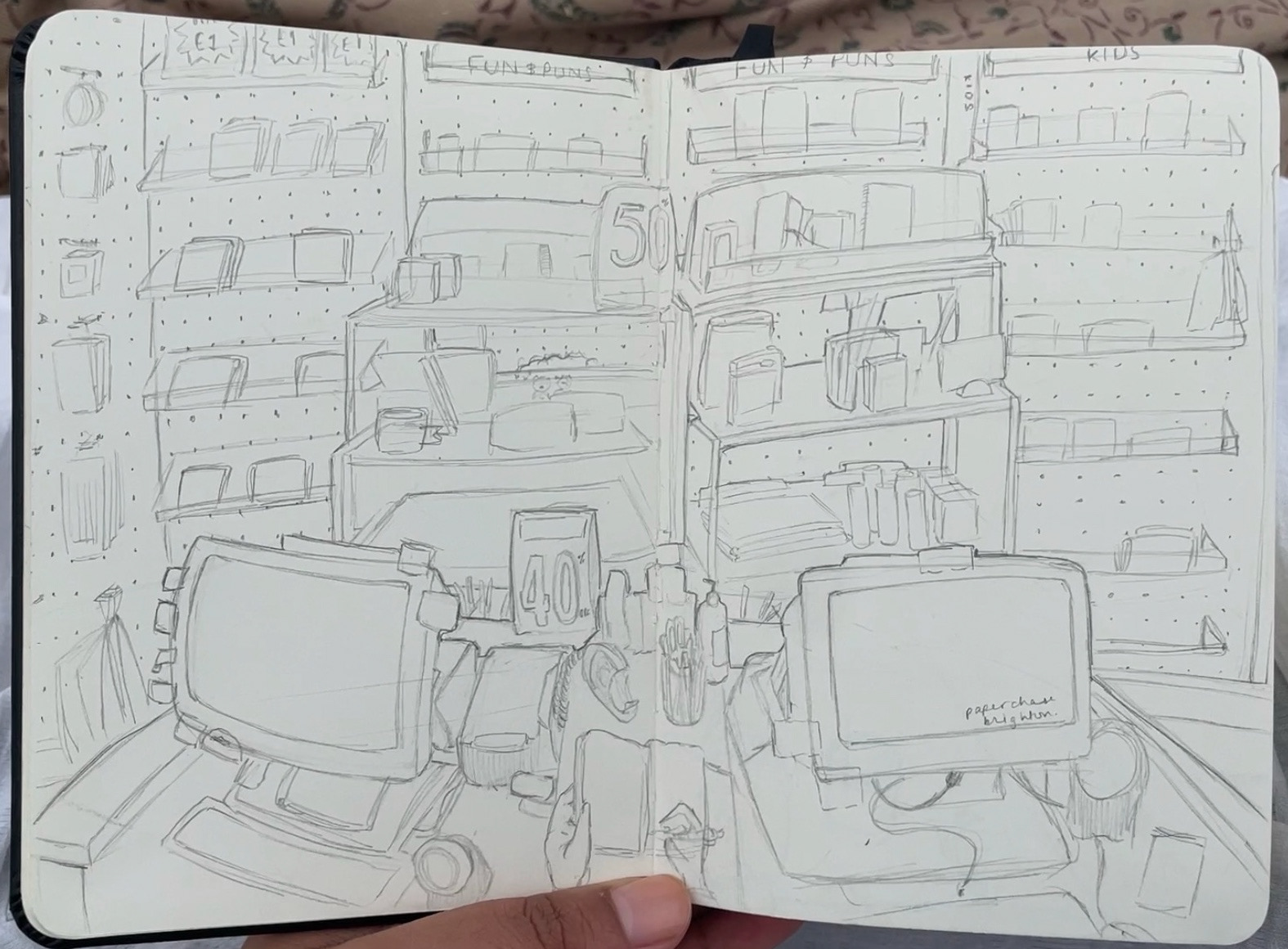 Sketching behind the Till