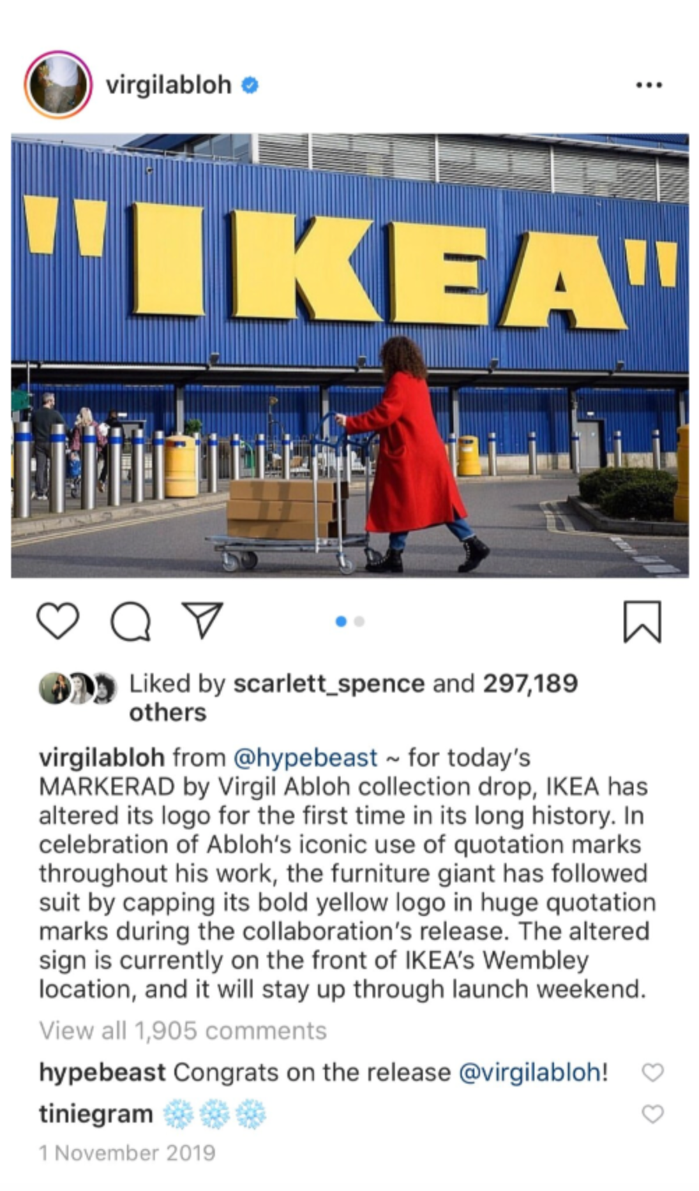 Ikea Logo Changes Ahead Of Virgil Abloh Launch, Ikea Wembley