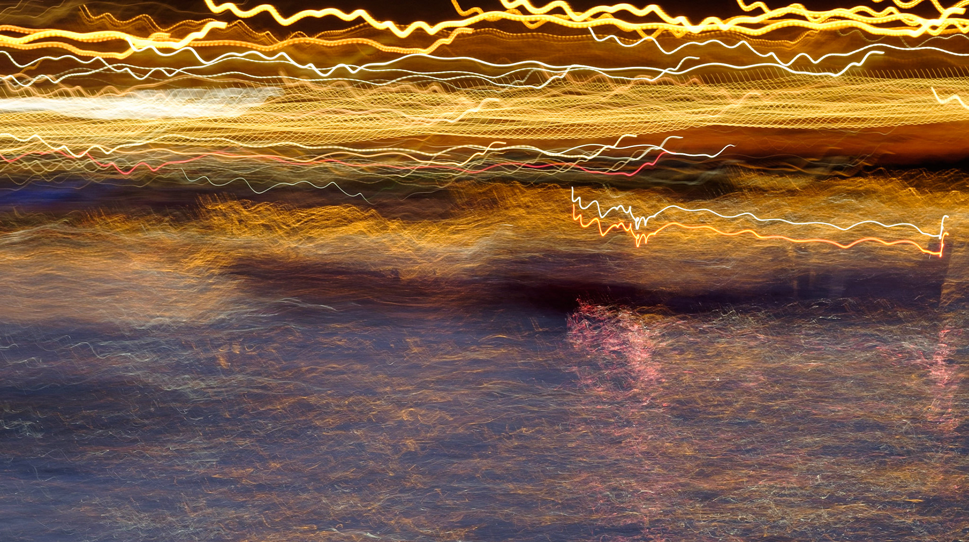 Panning long exposure tracking a boat on the Thames