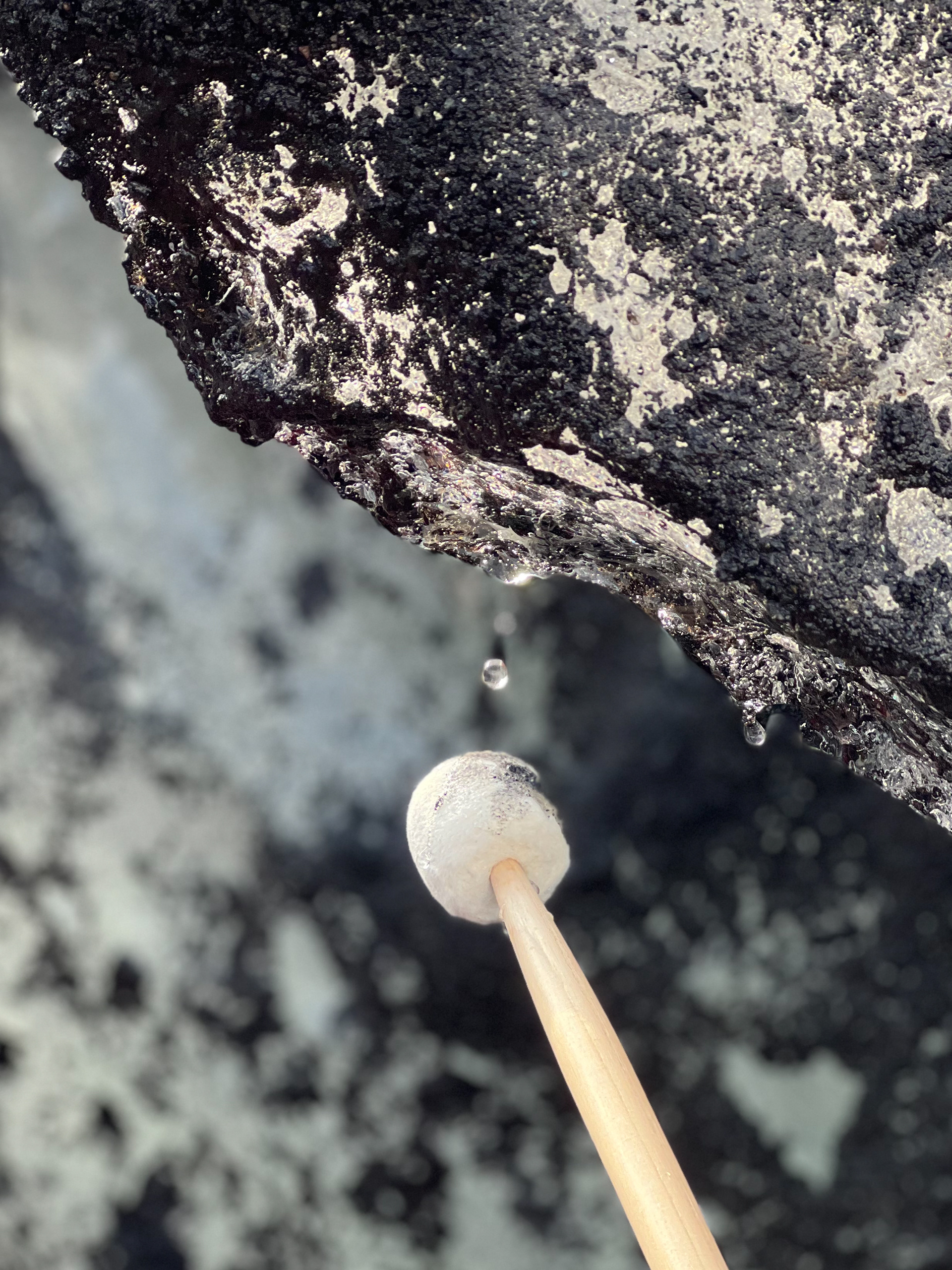 Sólheimajökull and percussion mallet