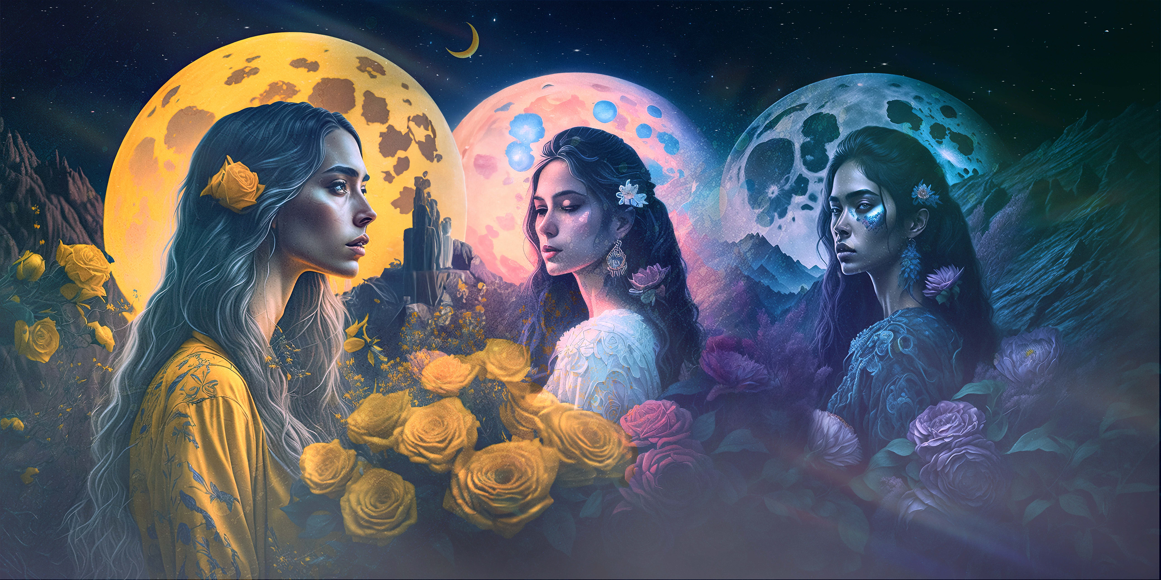 The three sisters ...