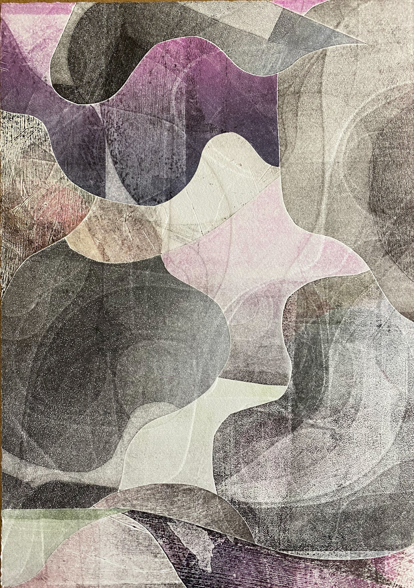 untitled embossed monoprint