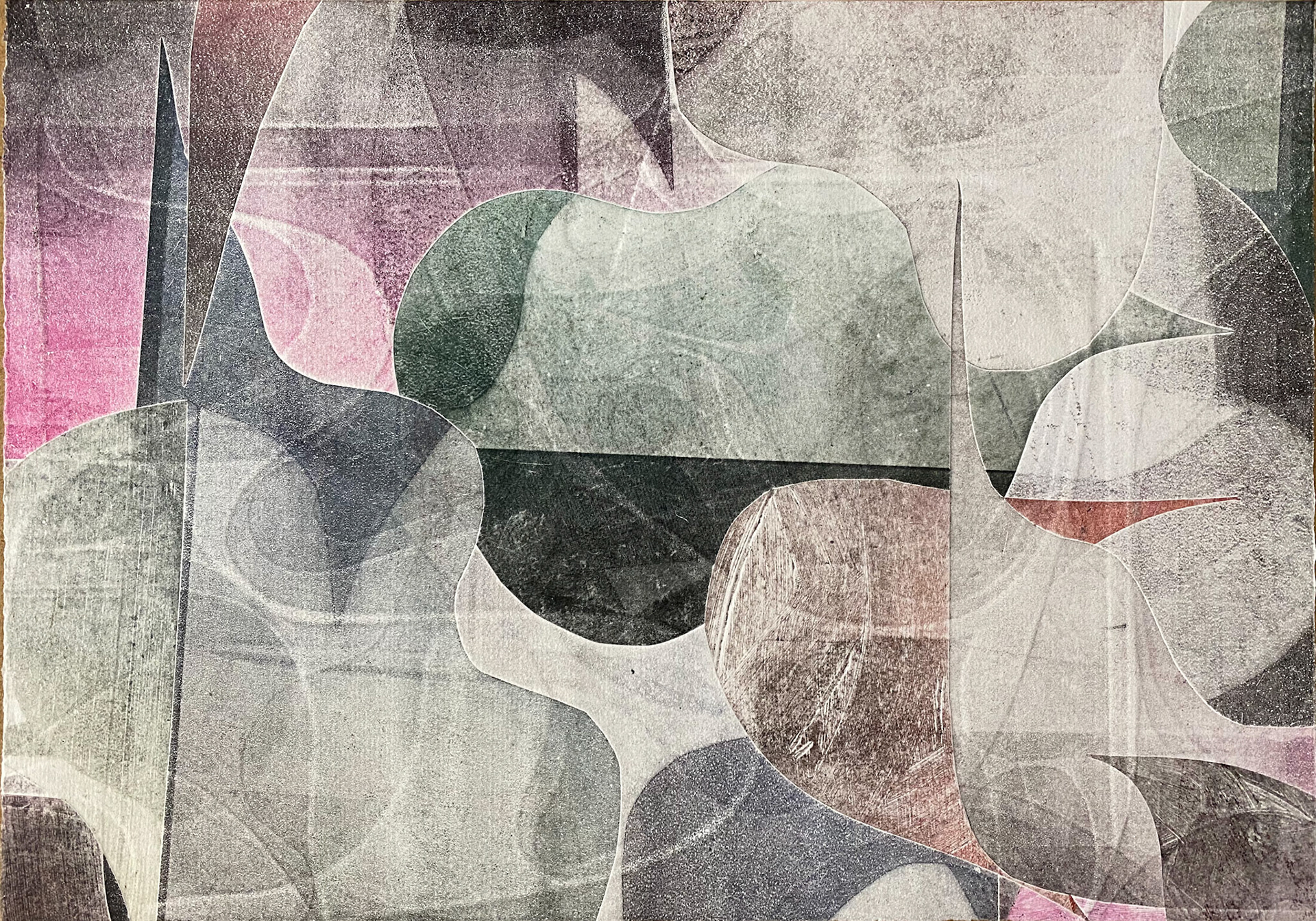 untitled embossed monoprint