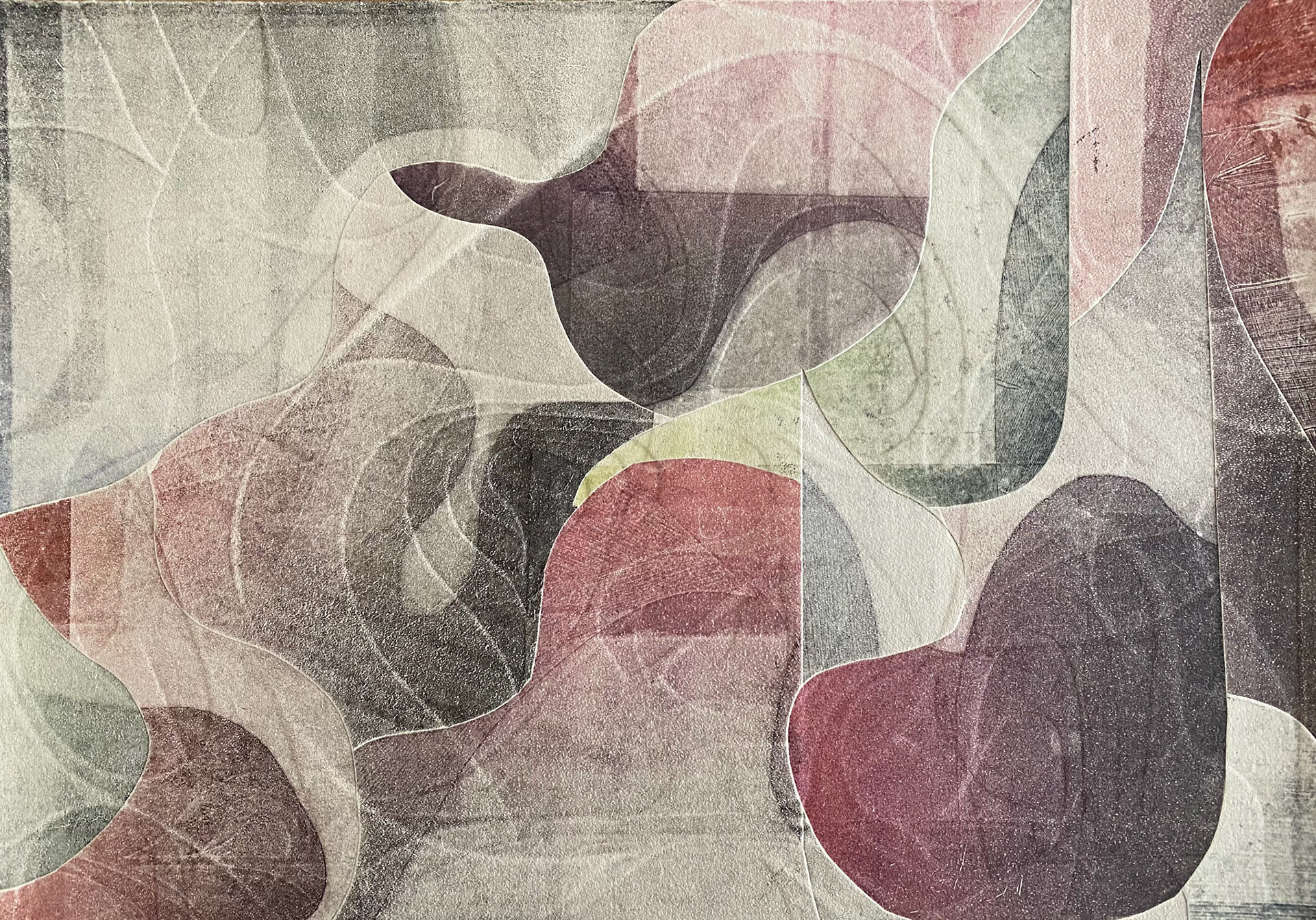 untitled embossed monoprint