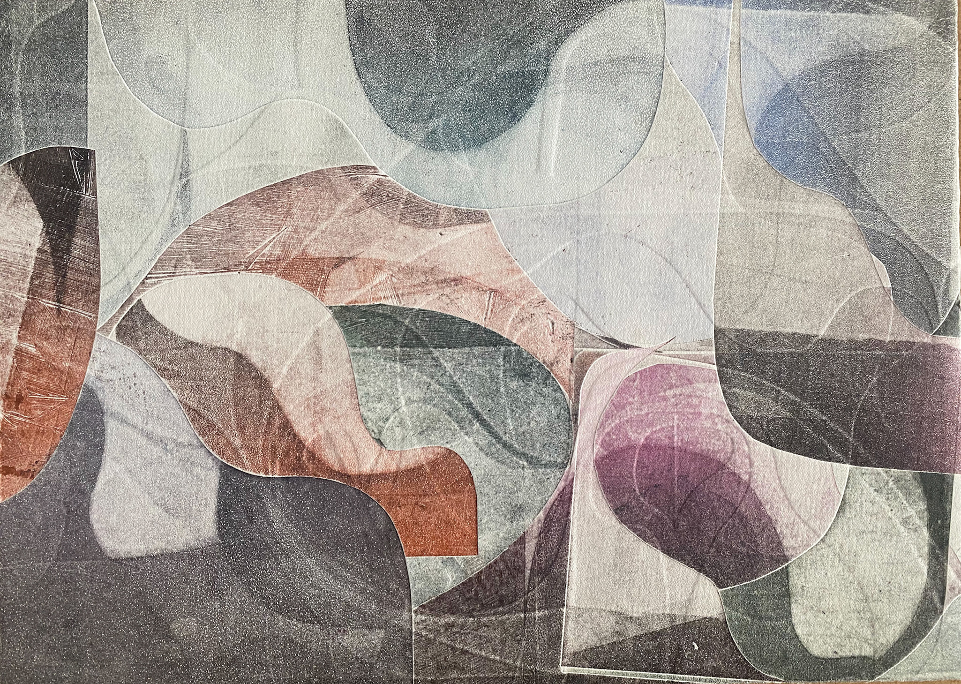 untitled embossed monoprint