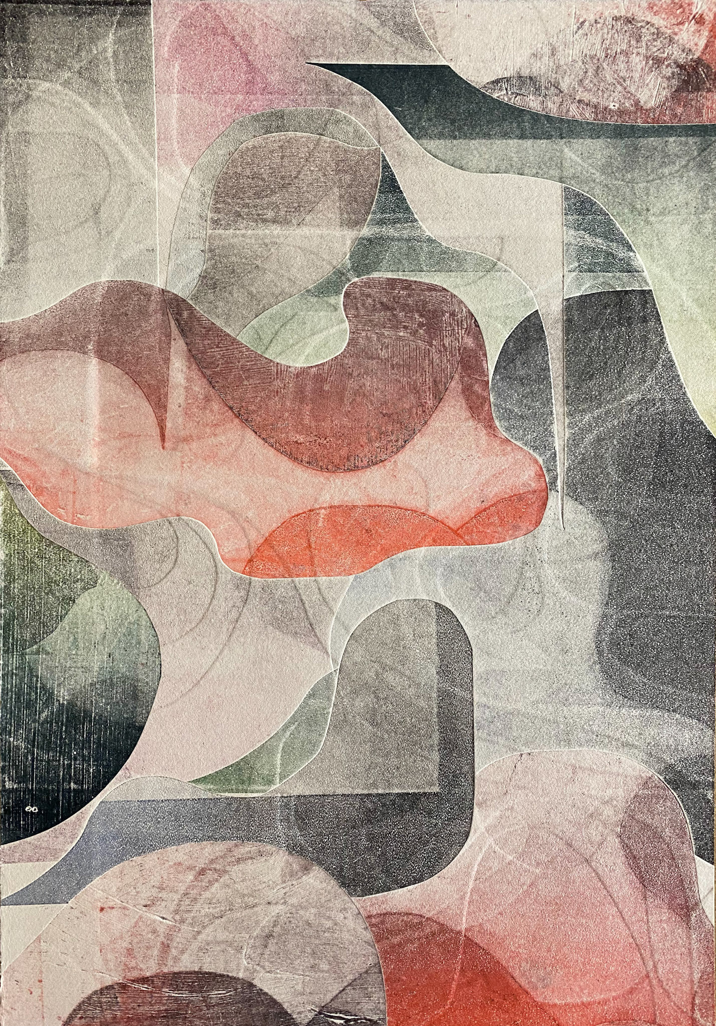 untitled embossed monoprint