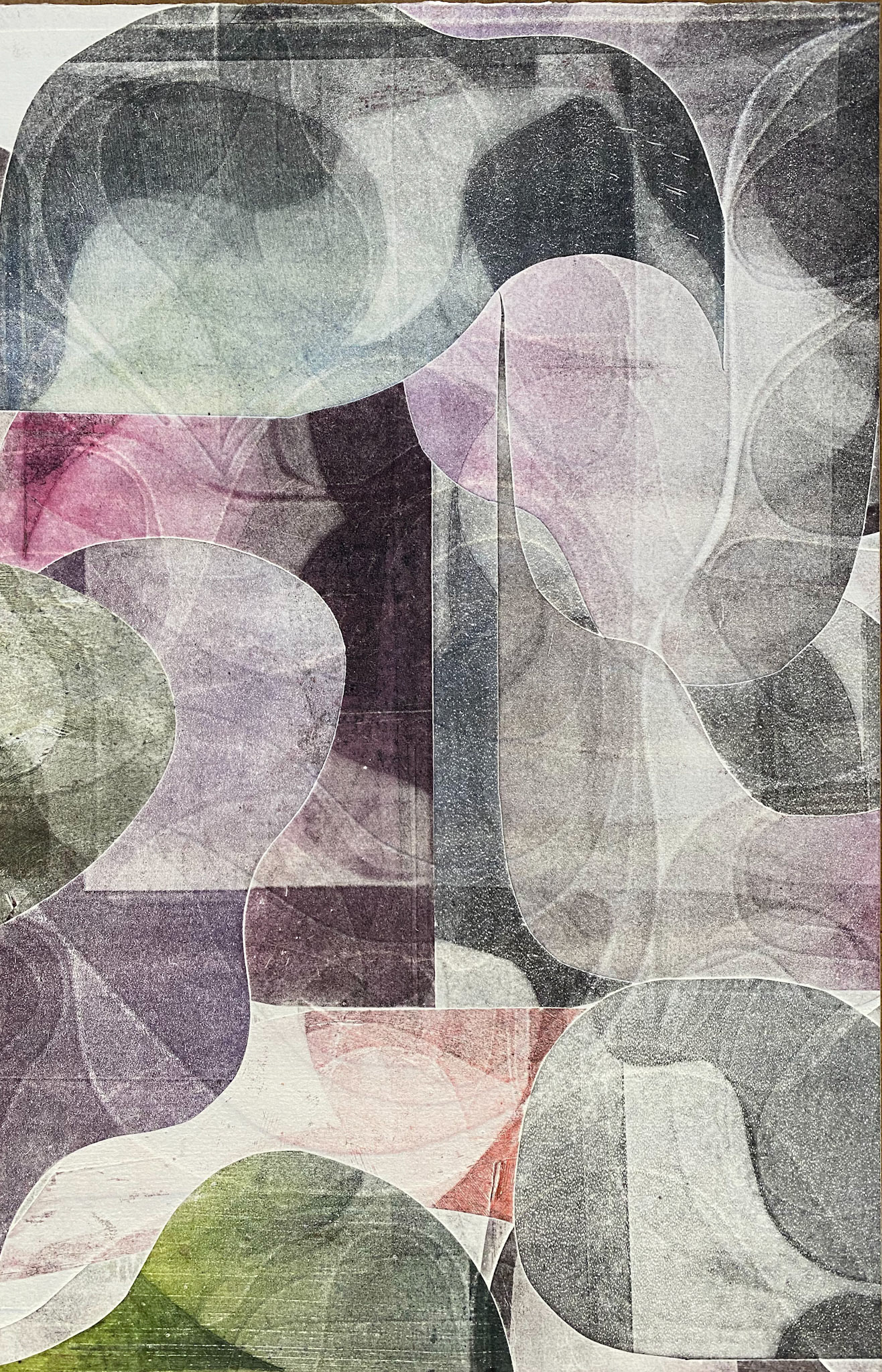 untitled embossed monoprint