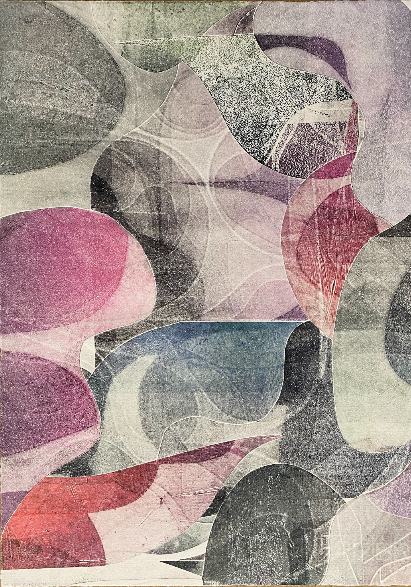 untitled embossed monoprint