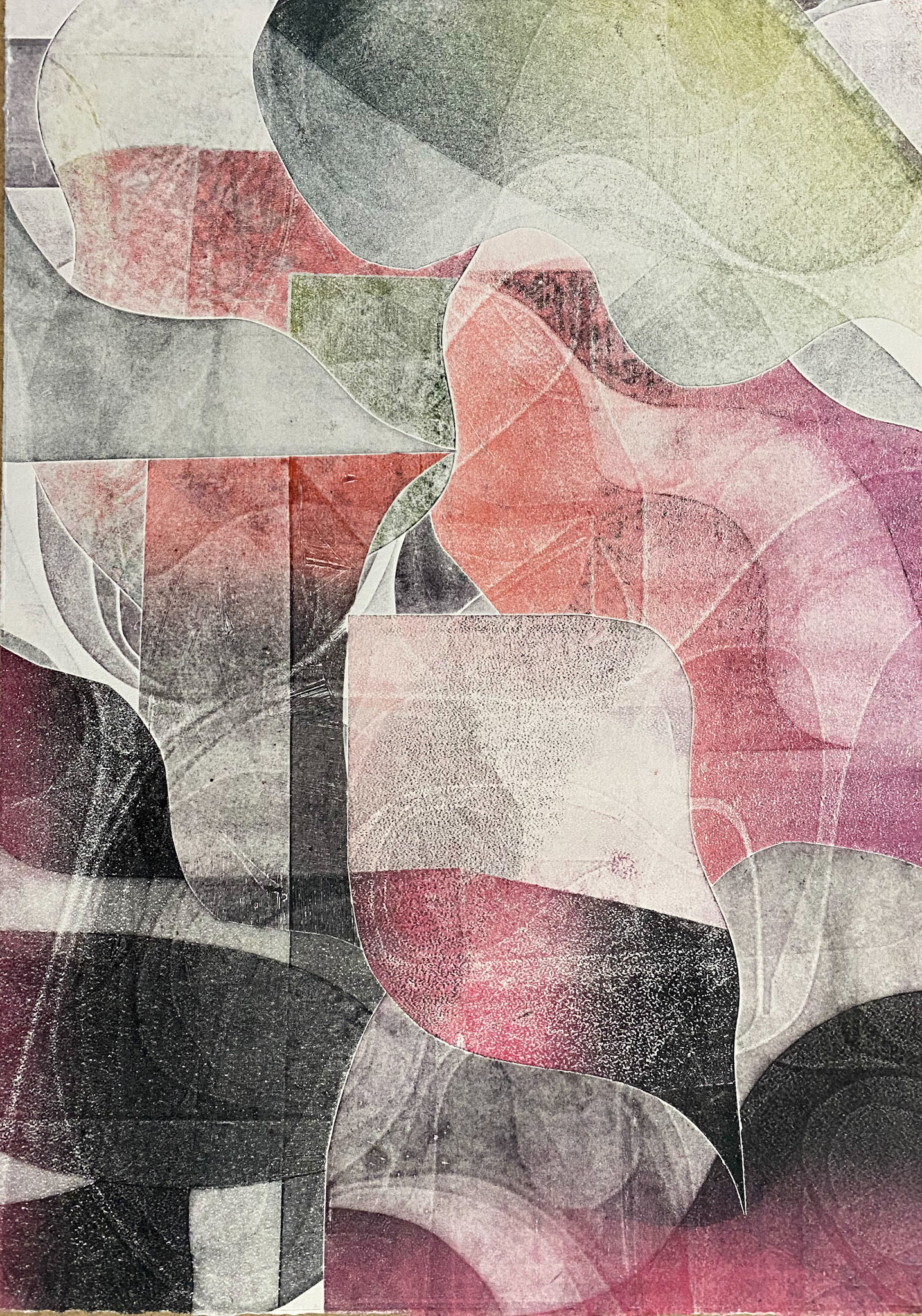 untitled embossed monoprint