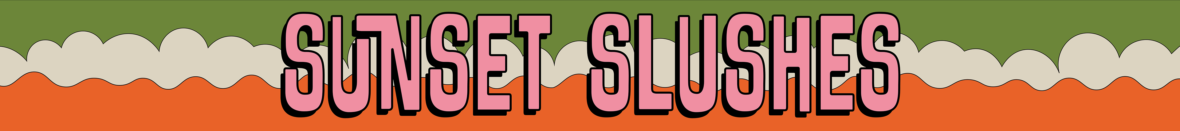 Sunset Slushes Vendor Sign