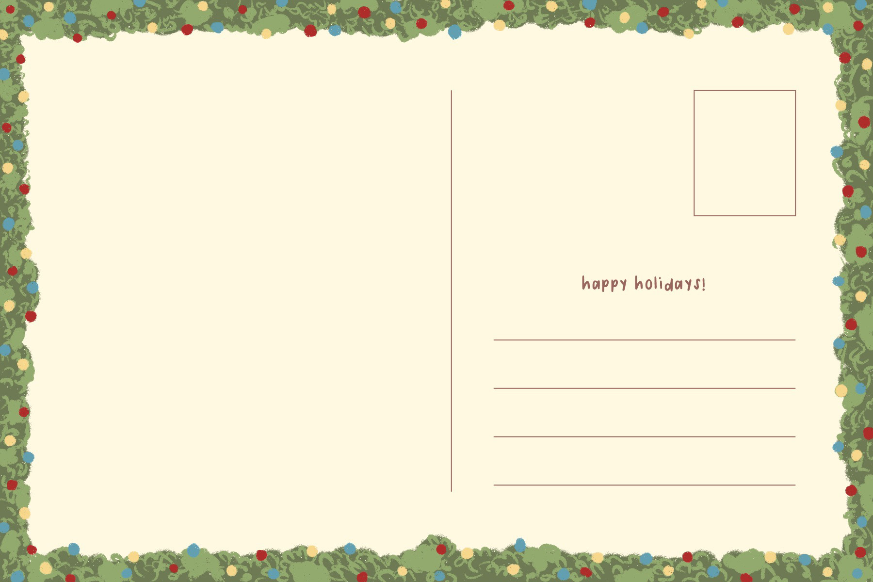 2026 Holiday Postcard [Back]
