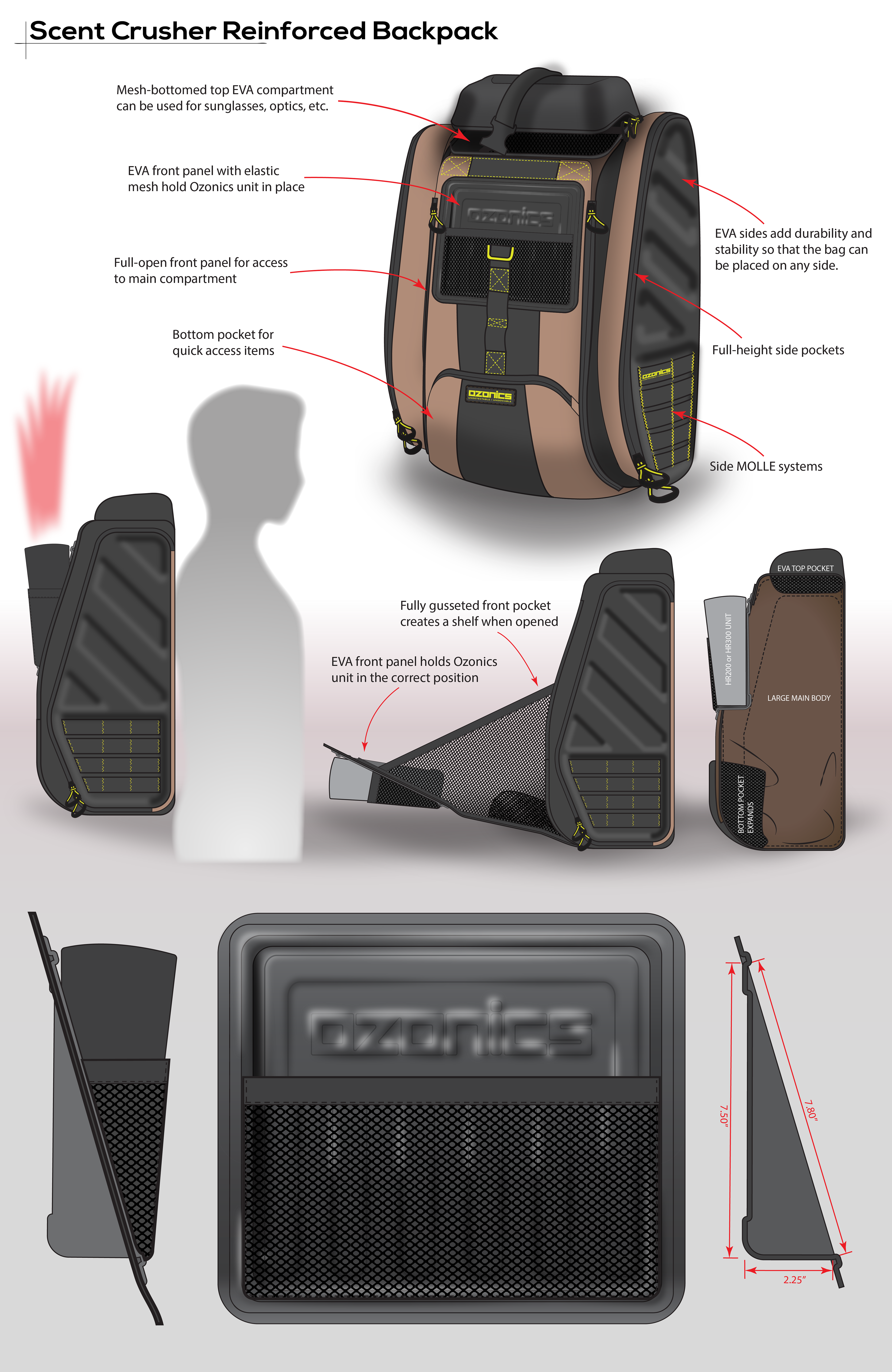 Ozonics backpack shop